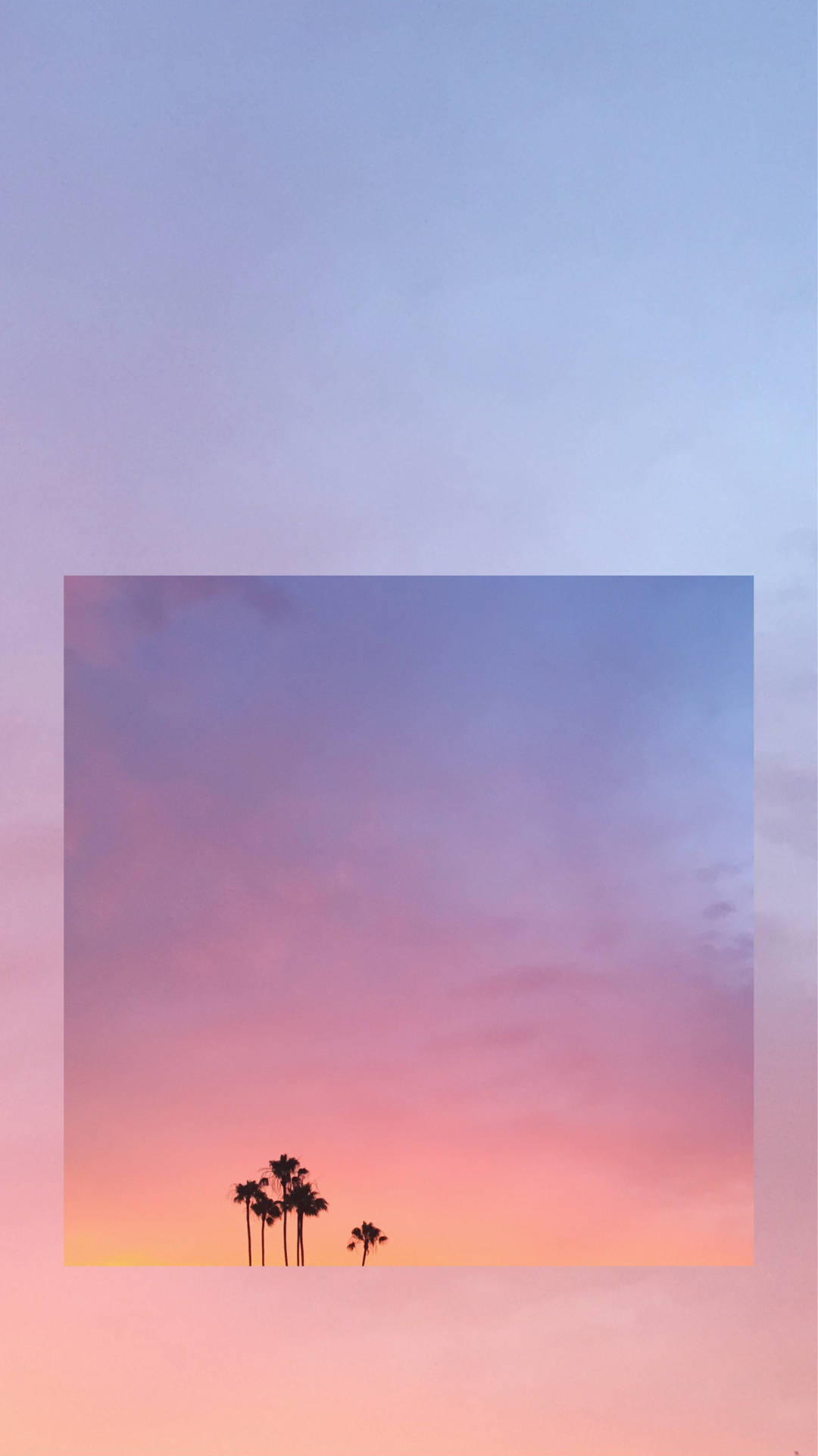 Summer Vibes, purple sky, palm trees, Full HD Phone Wallpaper