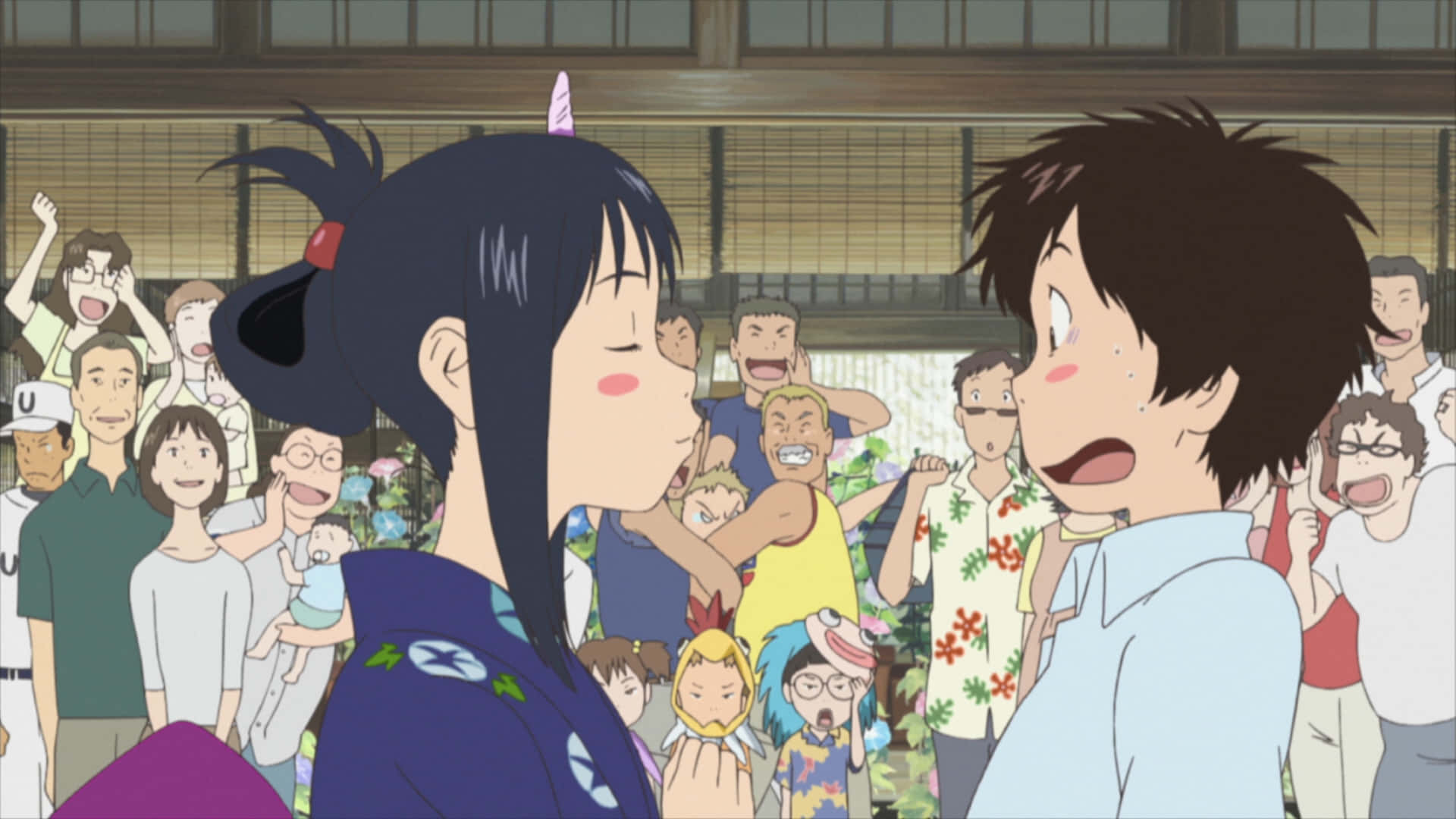 Summer Wars, blue kimono, light shirt, Full HD Desktop Wallpaper