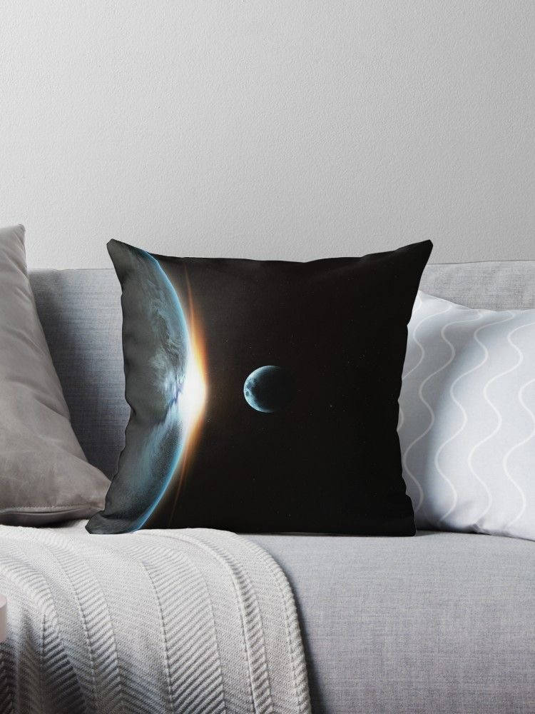 Sun And Moon, glowing planet, moon, SD Phone Wallpaper