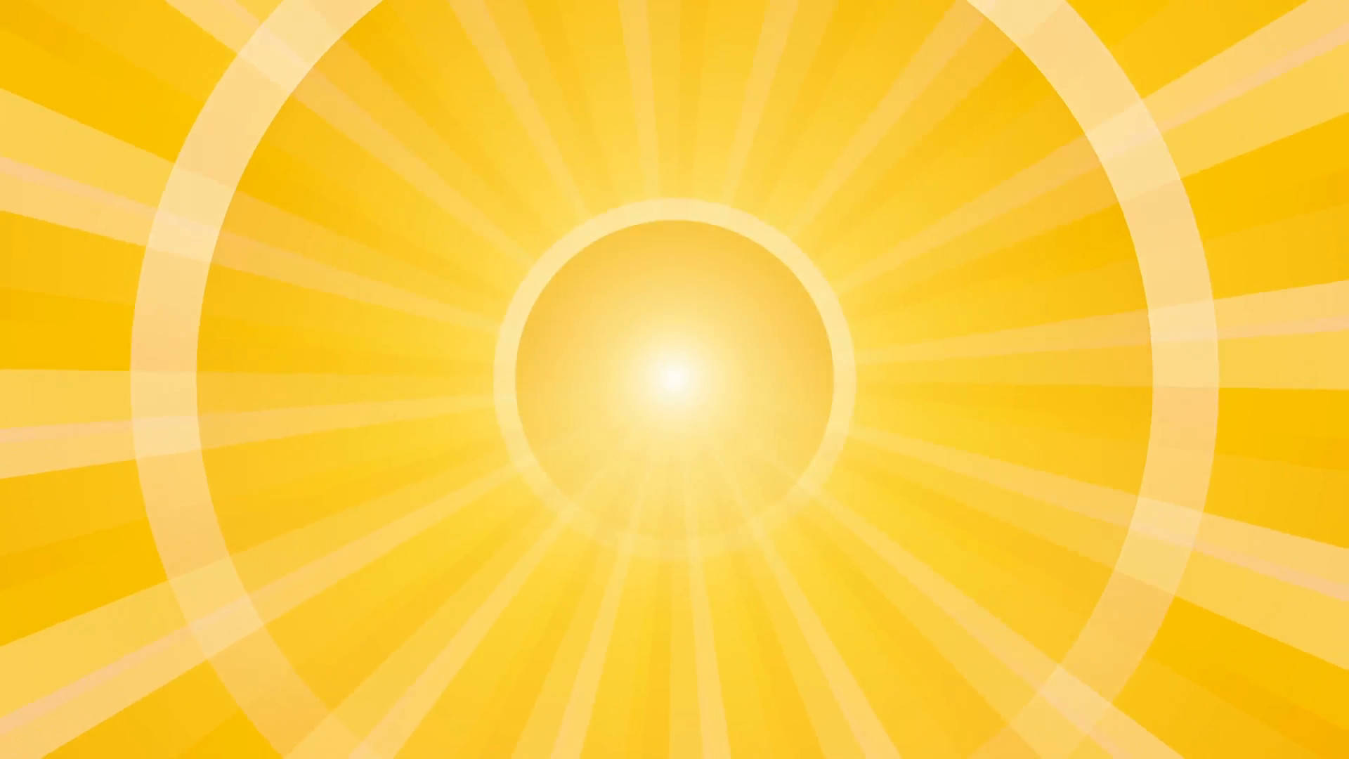 yellow hd sun rays, sunburst, concentric rings, Full HD Desktop Wallpaper