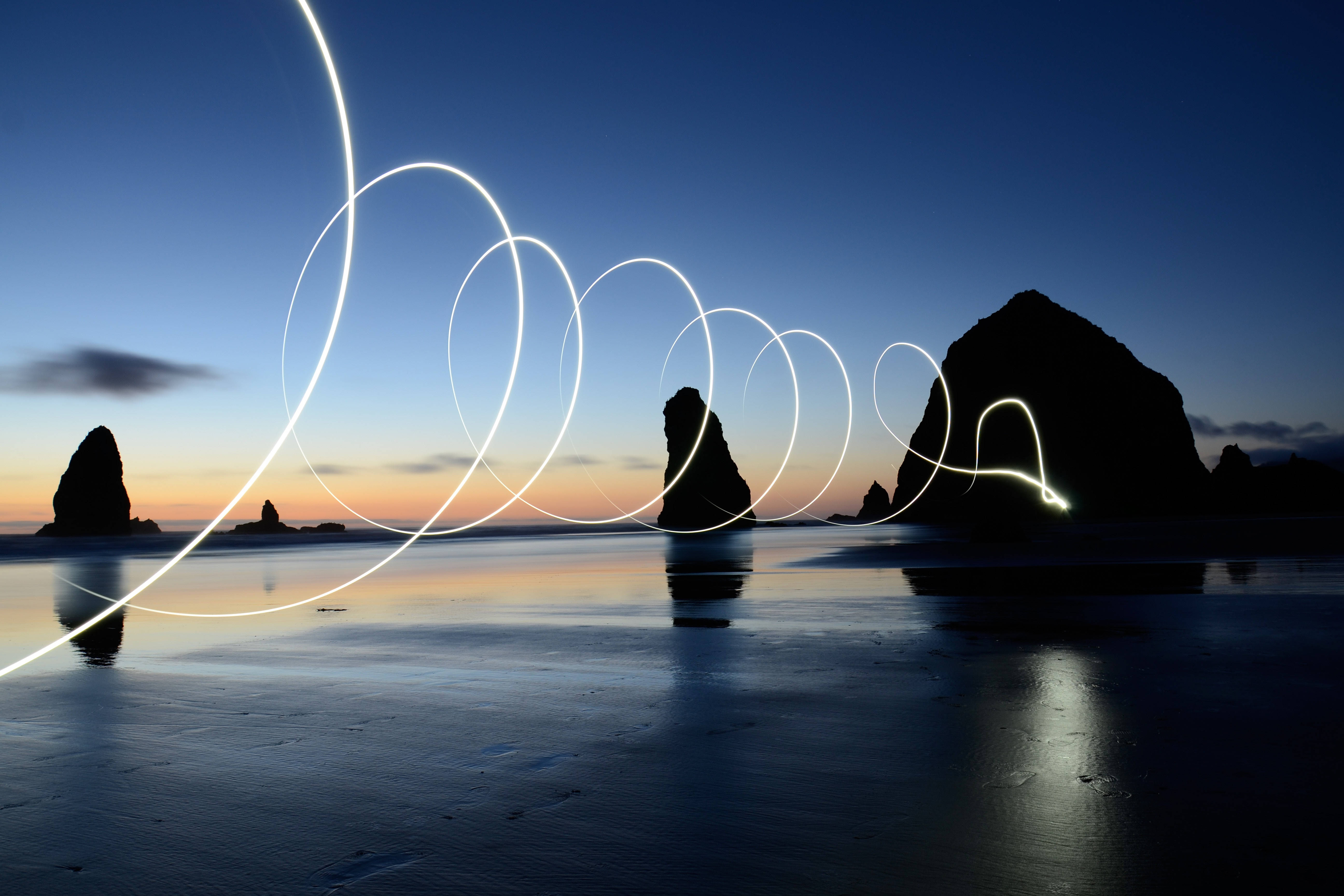 tumblr sunset desktop, dusk, beach, 5K Desktop Wallpaper