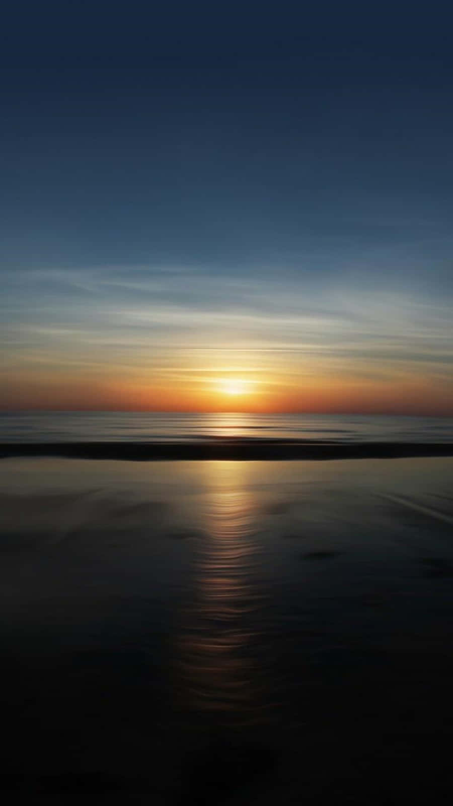 Sunset, golden sun, calm water, HD Phone Wallpaper