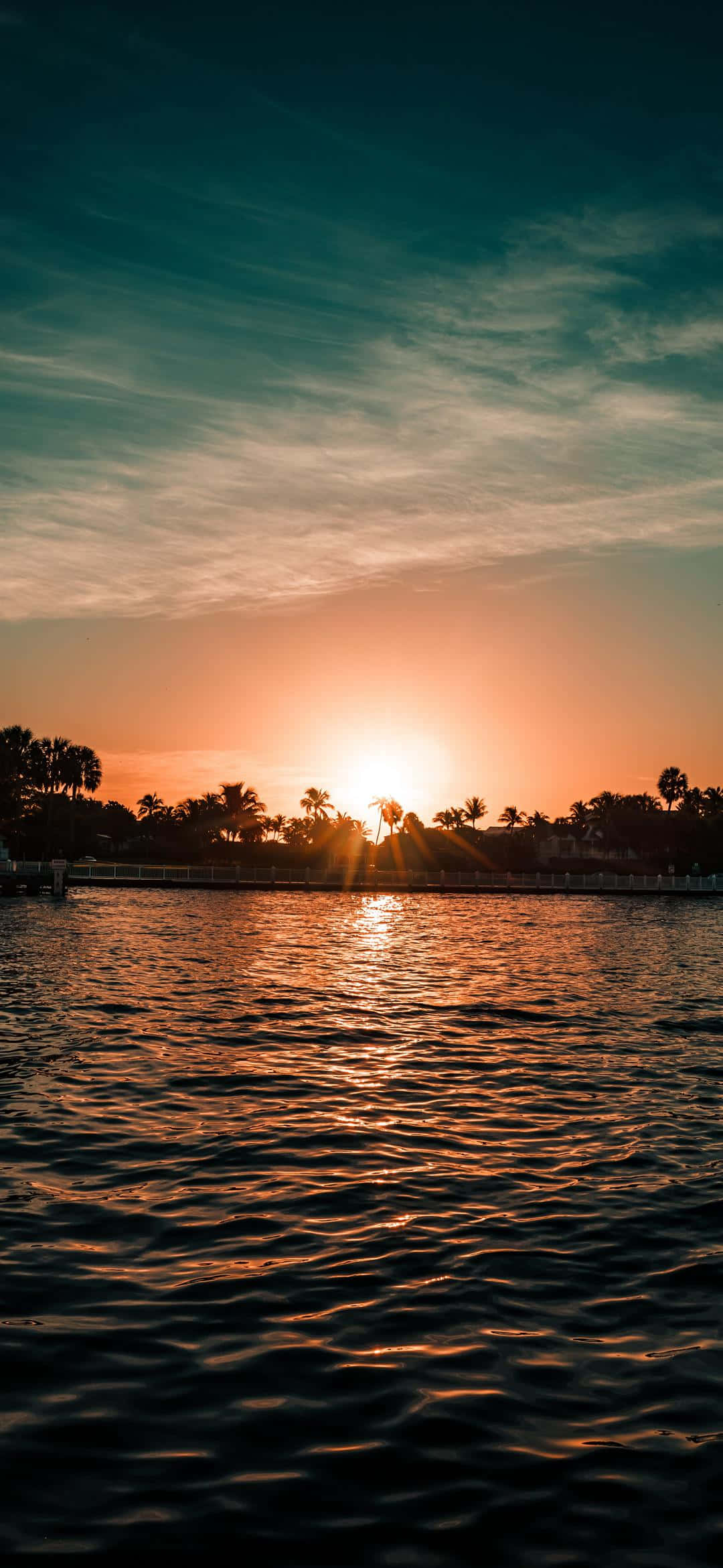 sun rise, beach, calm water, Full HD Phone Wallpaper