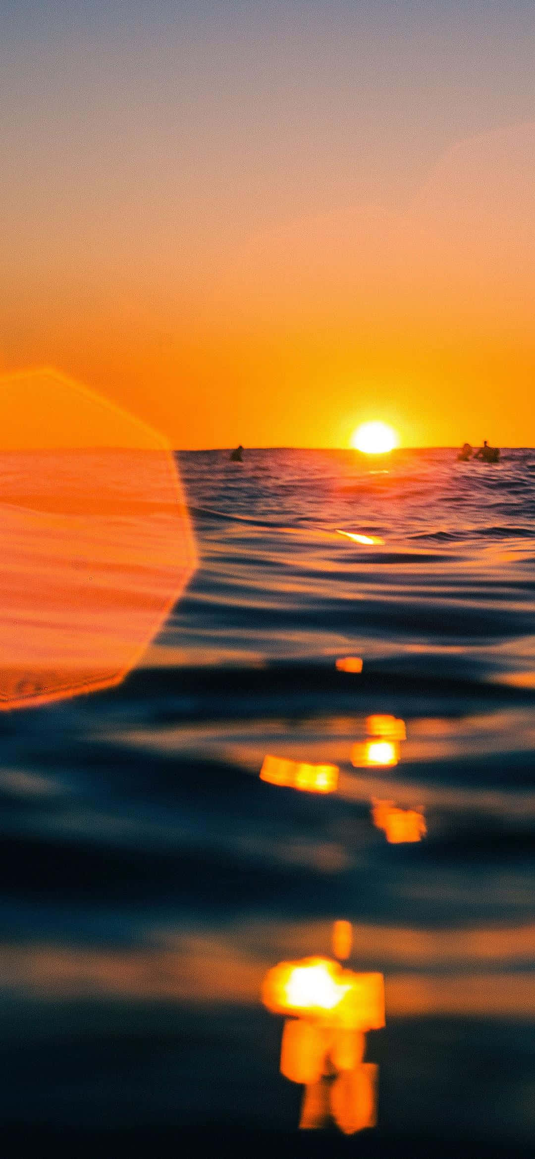 Sun Rise, ocean water, golden sunset, Full HD Phone Wallpaper