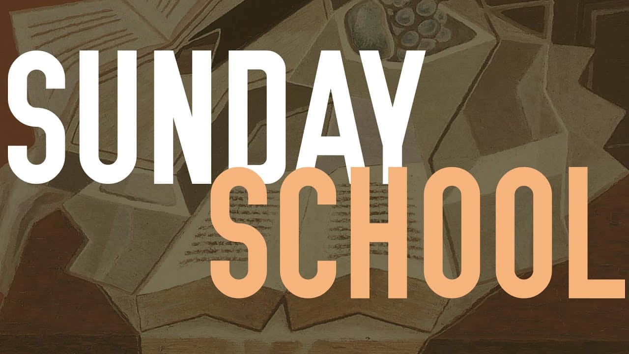 SUNDAY SCHOOL, vintage books, papers, HD Desktop Wallpaper