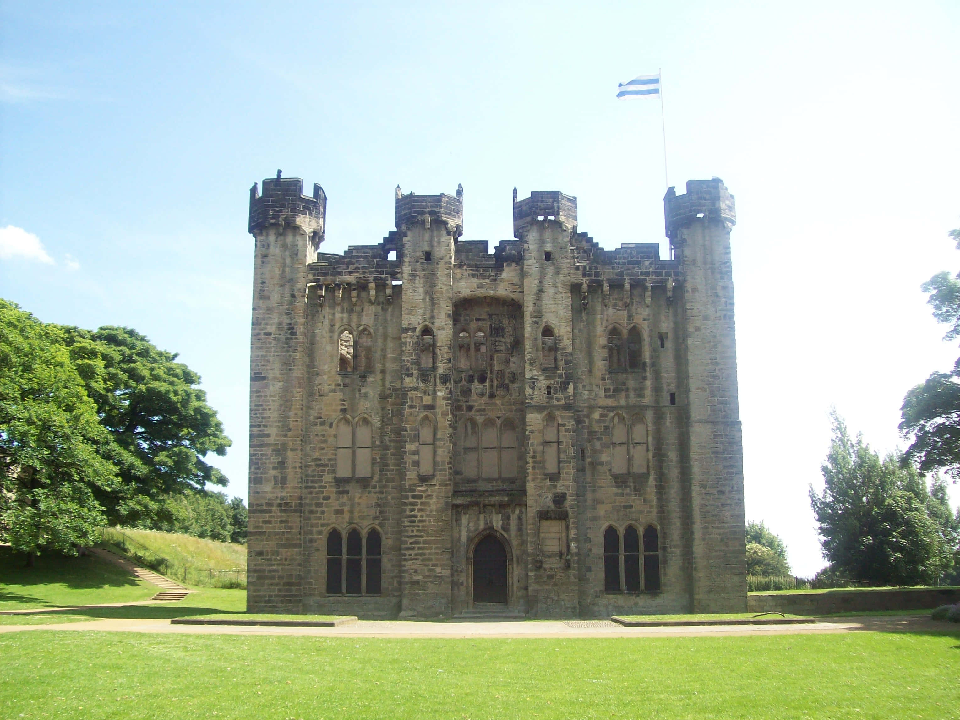 Sunderland, United Kingdom, stone castle, 2K Desktop Wallpaper