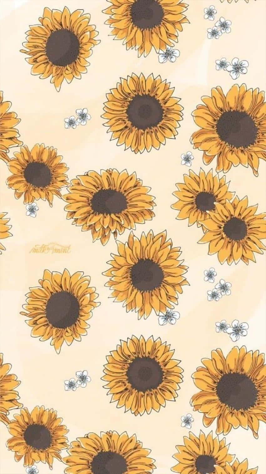 Sunflower Yellow Tumblr Aesthetic, sunflower yellow, dark centers, HD Phone Wallpaper