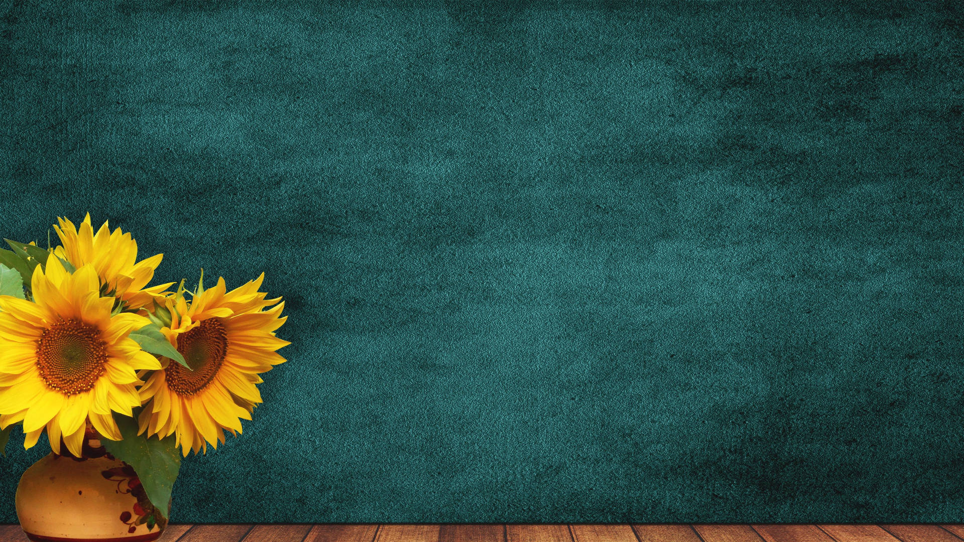 dusty sunflower laptop, sunflowers, rustic vase, Full HD Desktop Wallpaper