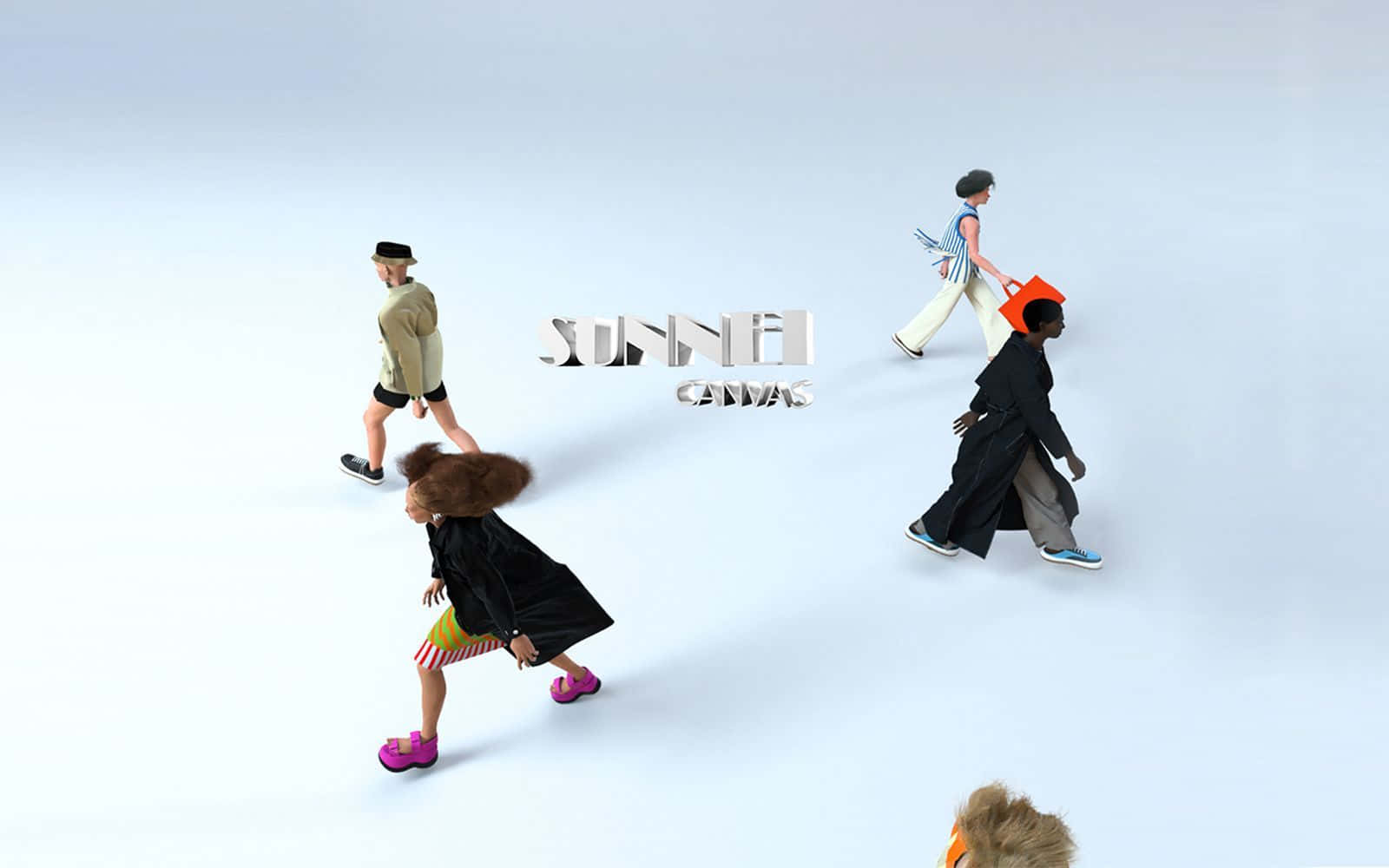 Sunnei, Canvas Graphic, colorful outfits, HD Desktop Wallpaper