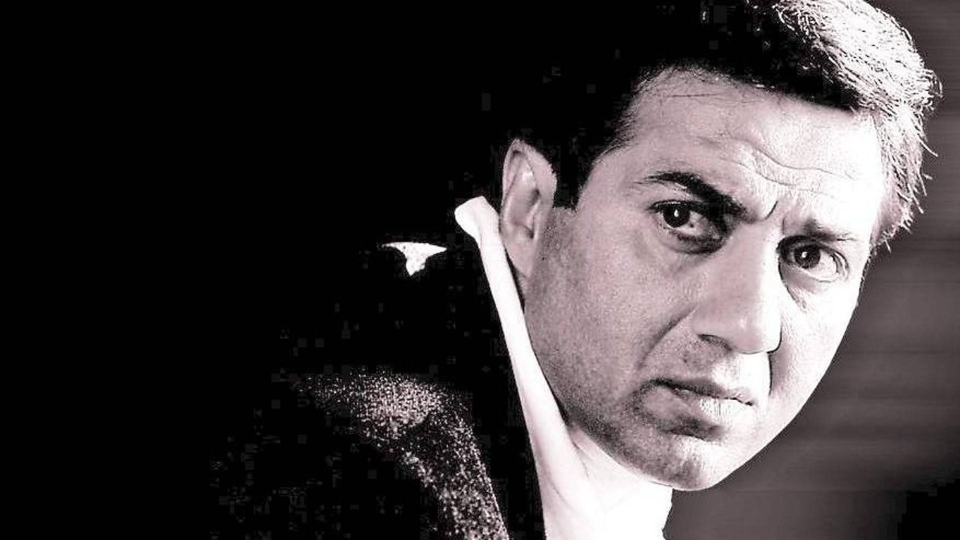 Sunny Deol, grayscale, black and white, Full HD Desktop Wallpaper
