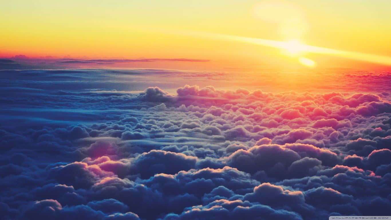 sunrise, orange, pink, HD Desktop Wallpaper