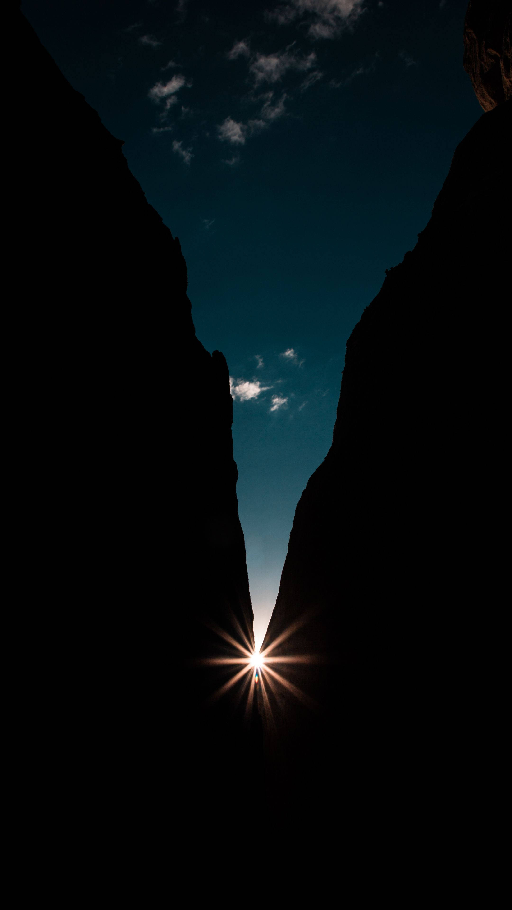 sunrise in the valley, 4K Ultra HD, dark phone, 4K Phone Wallpaper