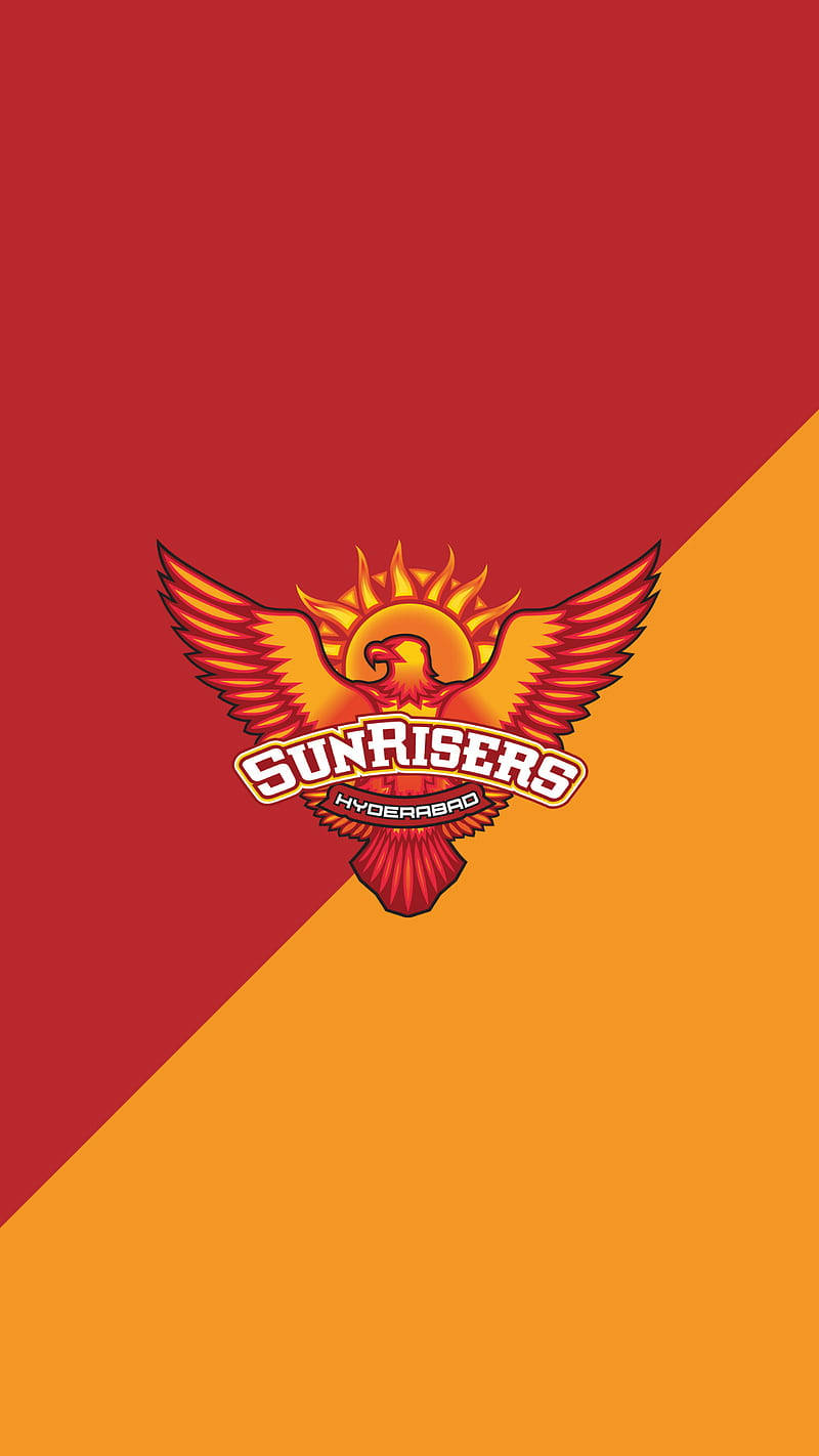 Sunrisers Hyderabad, fiery phoenix, red and orange background, HD Phone Wallpaper