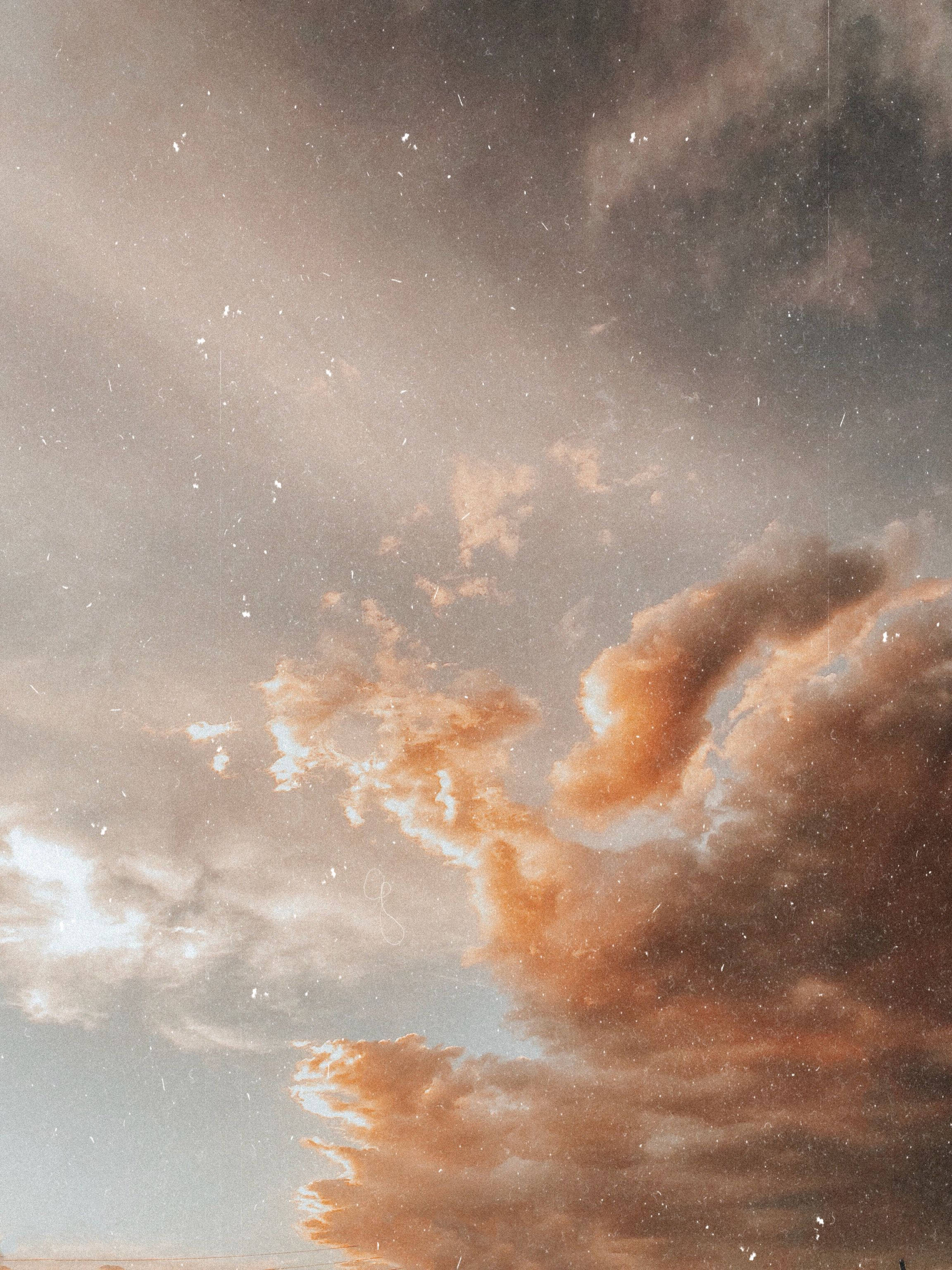 sunset, orange, gray, 2K Phone Wallpaper