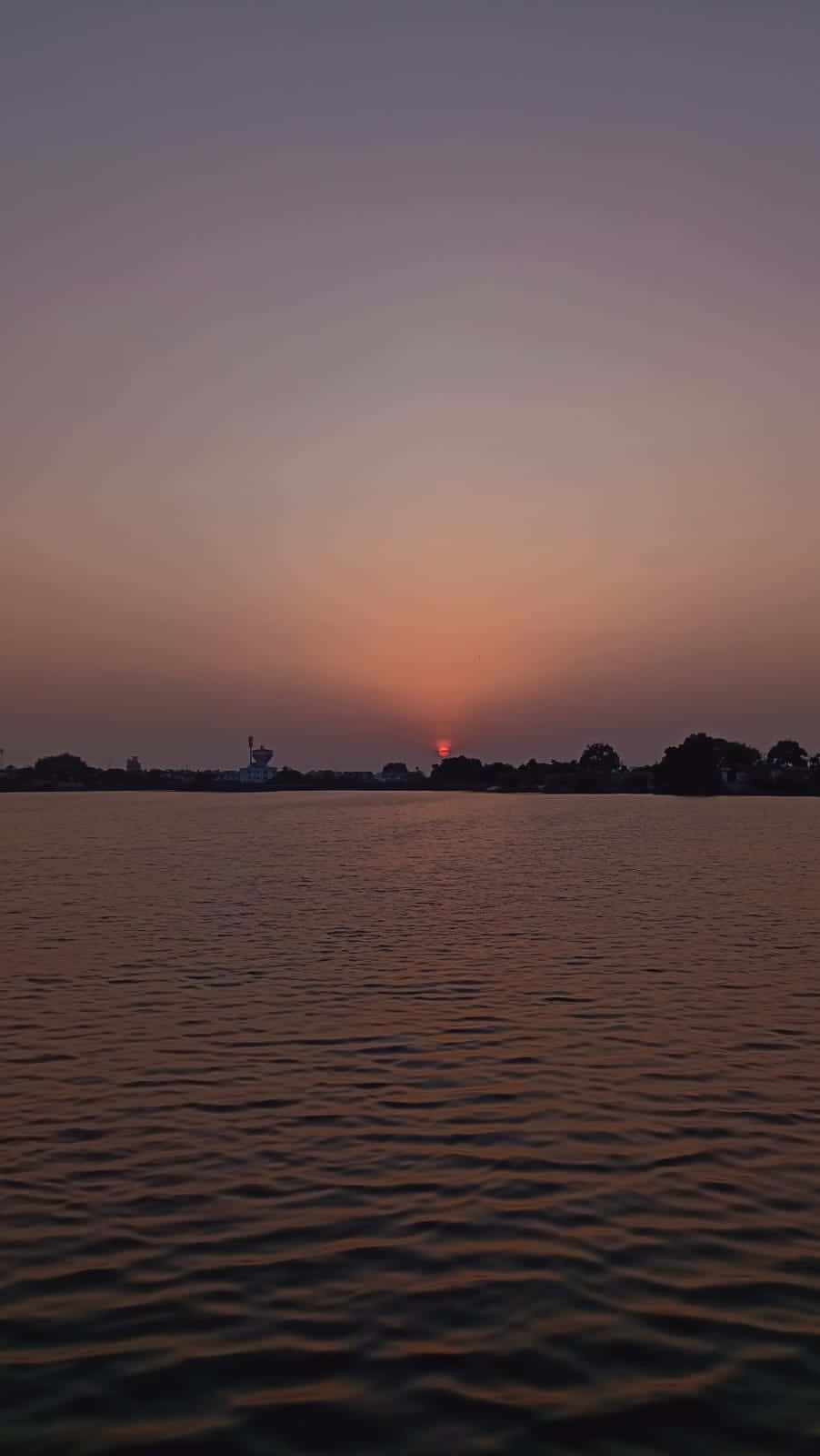 Sunset, river side, calm water, HD Phone Wallpaper