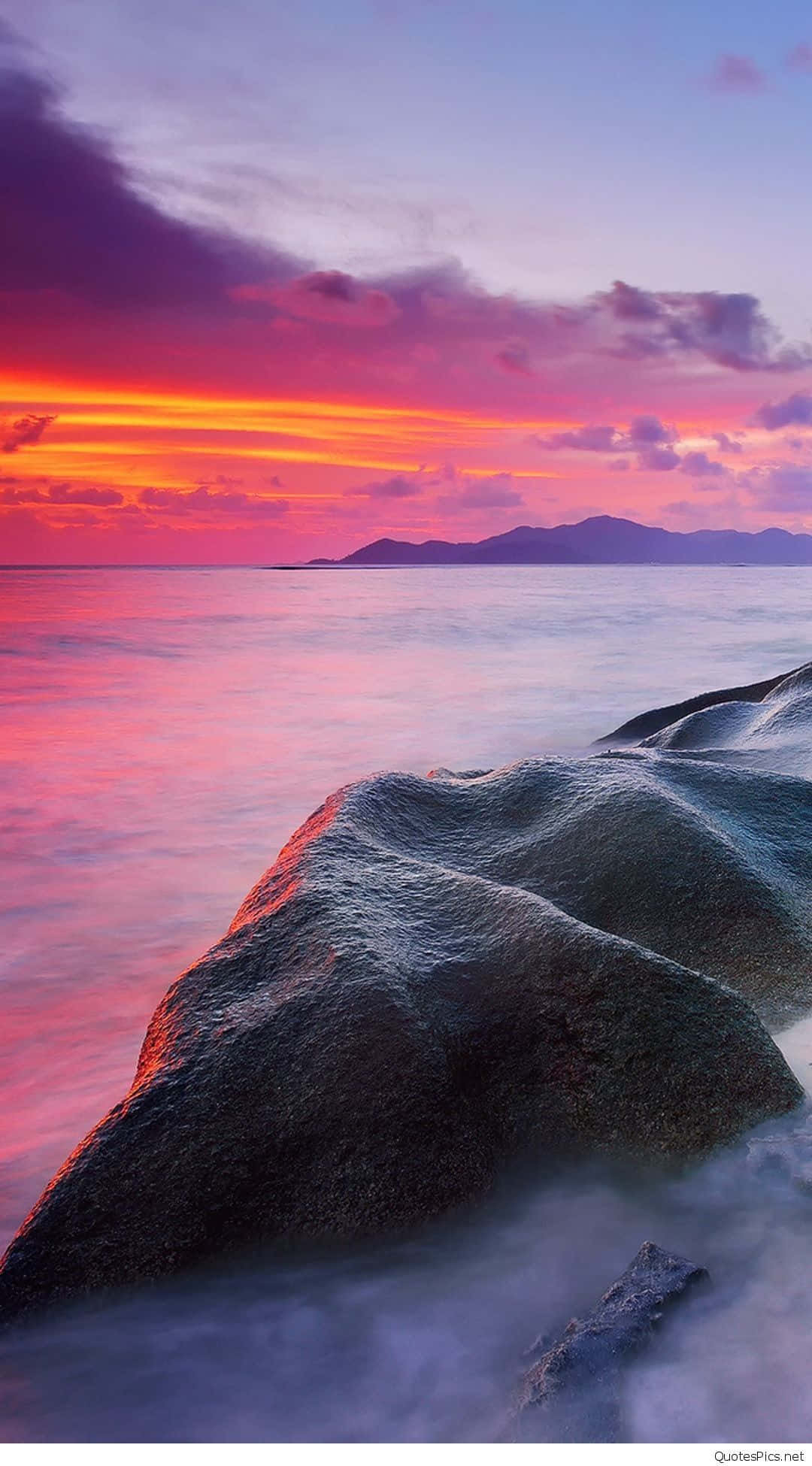sunset beach, iPhone, sunset, Full HD Phone Wallpaper