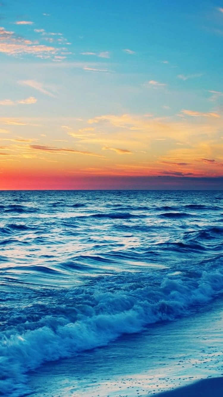 Sunset Beach, Sunset, ocean, HD Phone Wallpaper