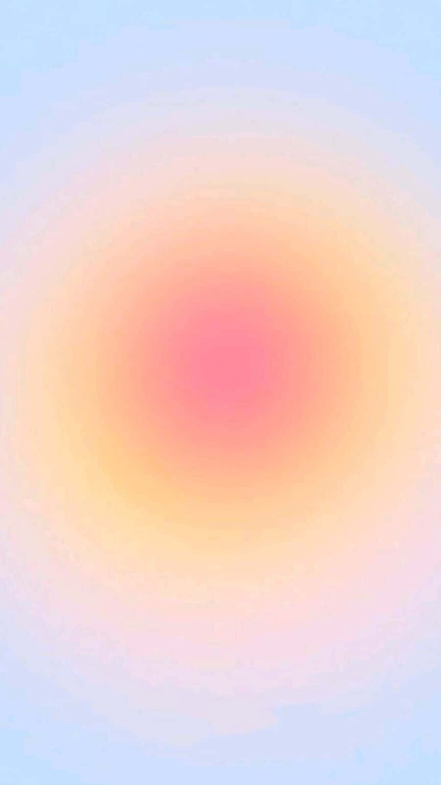 soft gradient, warm pink center, peach, HD Phone Wallpaper