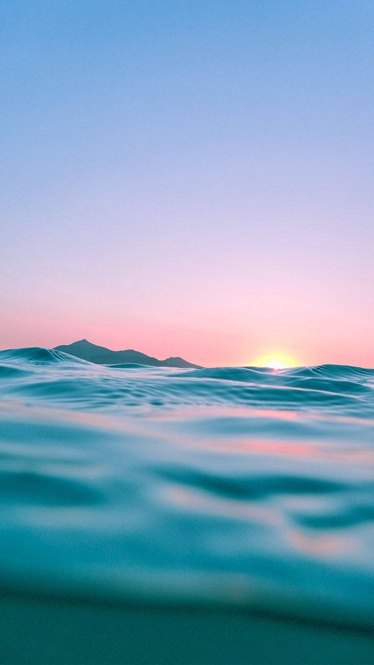 Sunset, Ocean, iPhone display, HD Phone Wallpaper