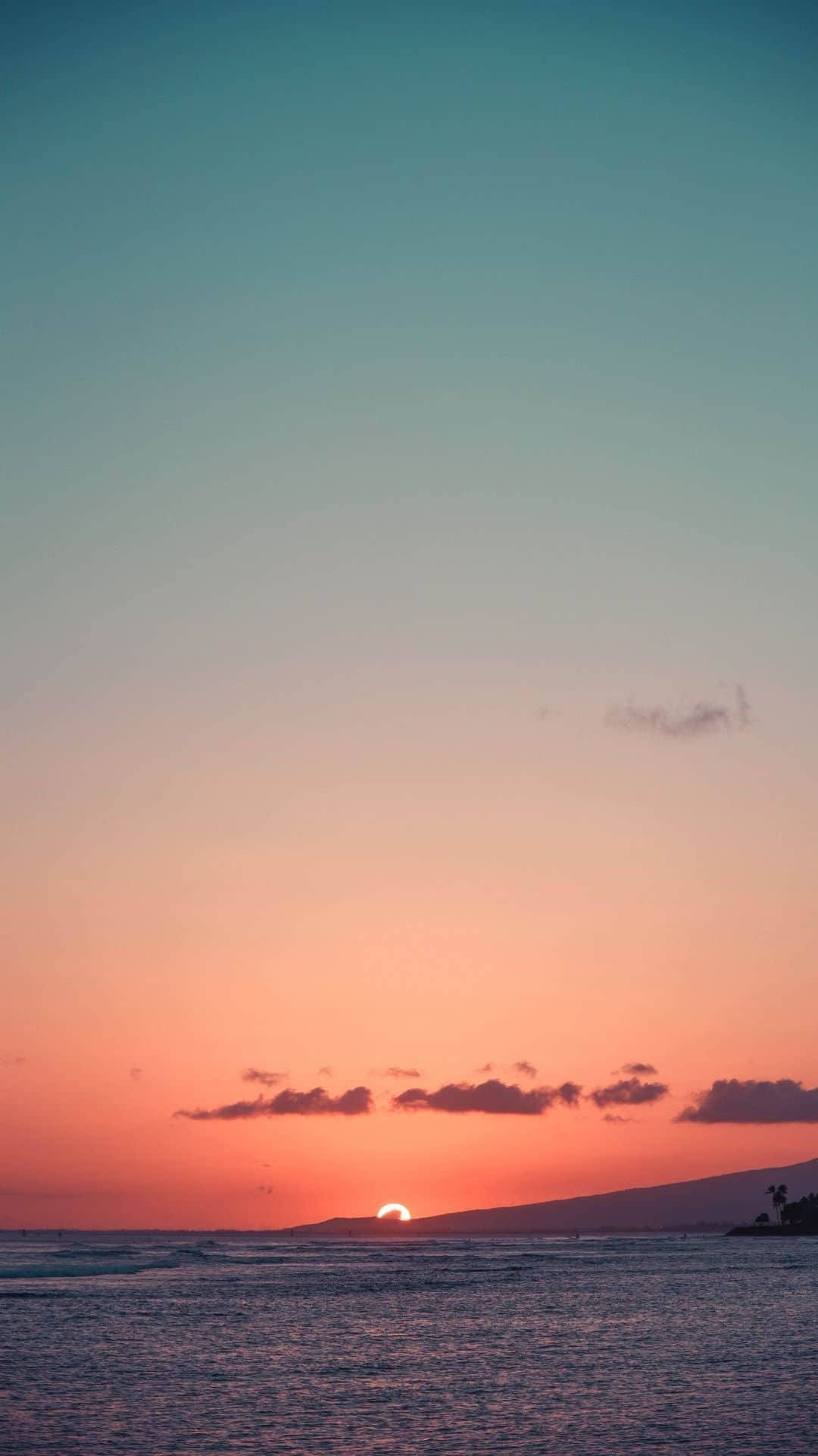 Calm Sunset Ocean, sunset, ocean, Full HD Phone Wallpaper