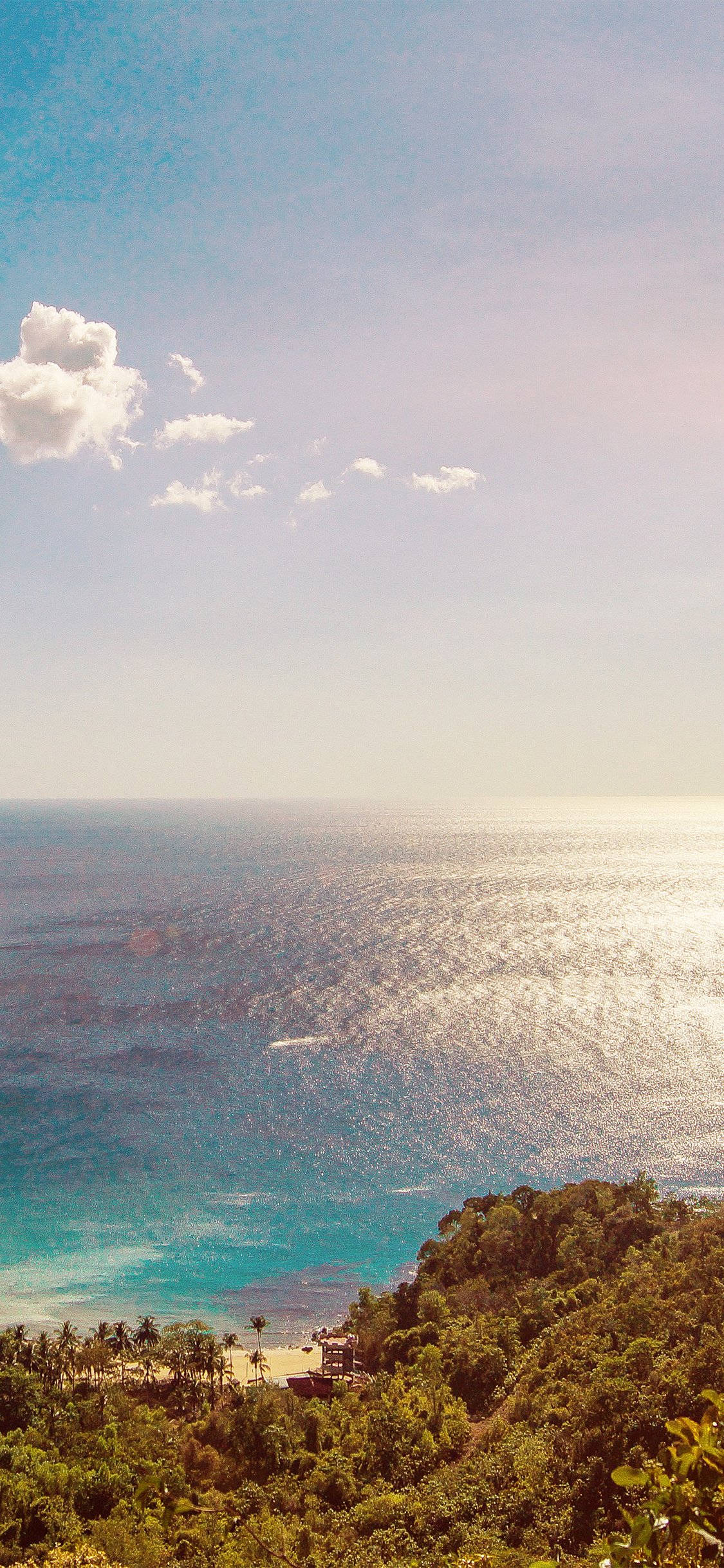 Calm Ocean Before Sunset, tropical beach, turquoise waters, Full HD Phone Wallpaper