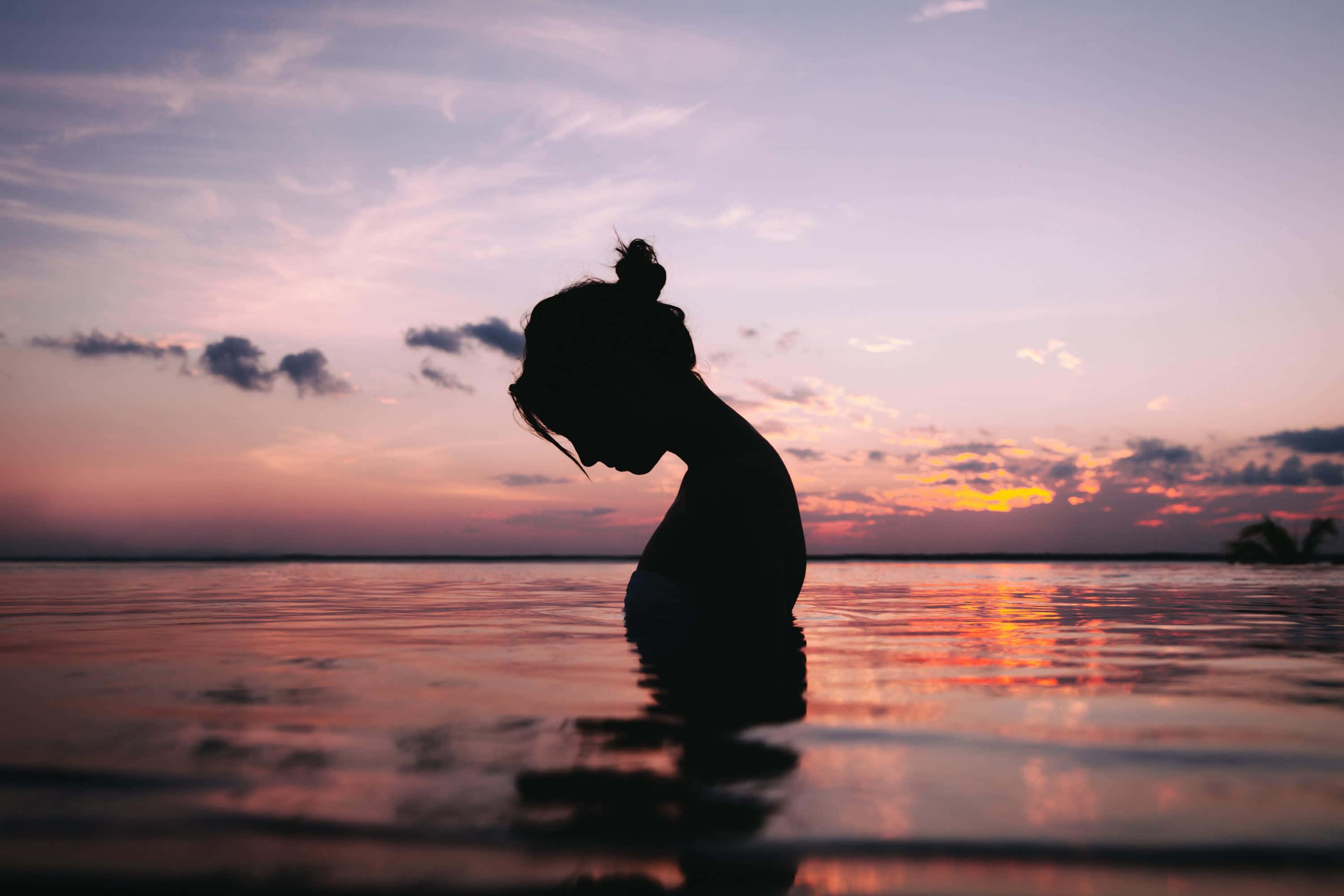 Sunset Silhouette, 3000 x 2000, sunset, 2K Desktop Wallpaper