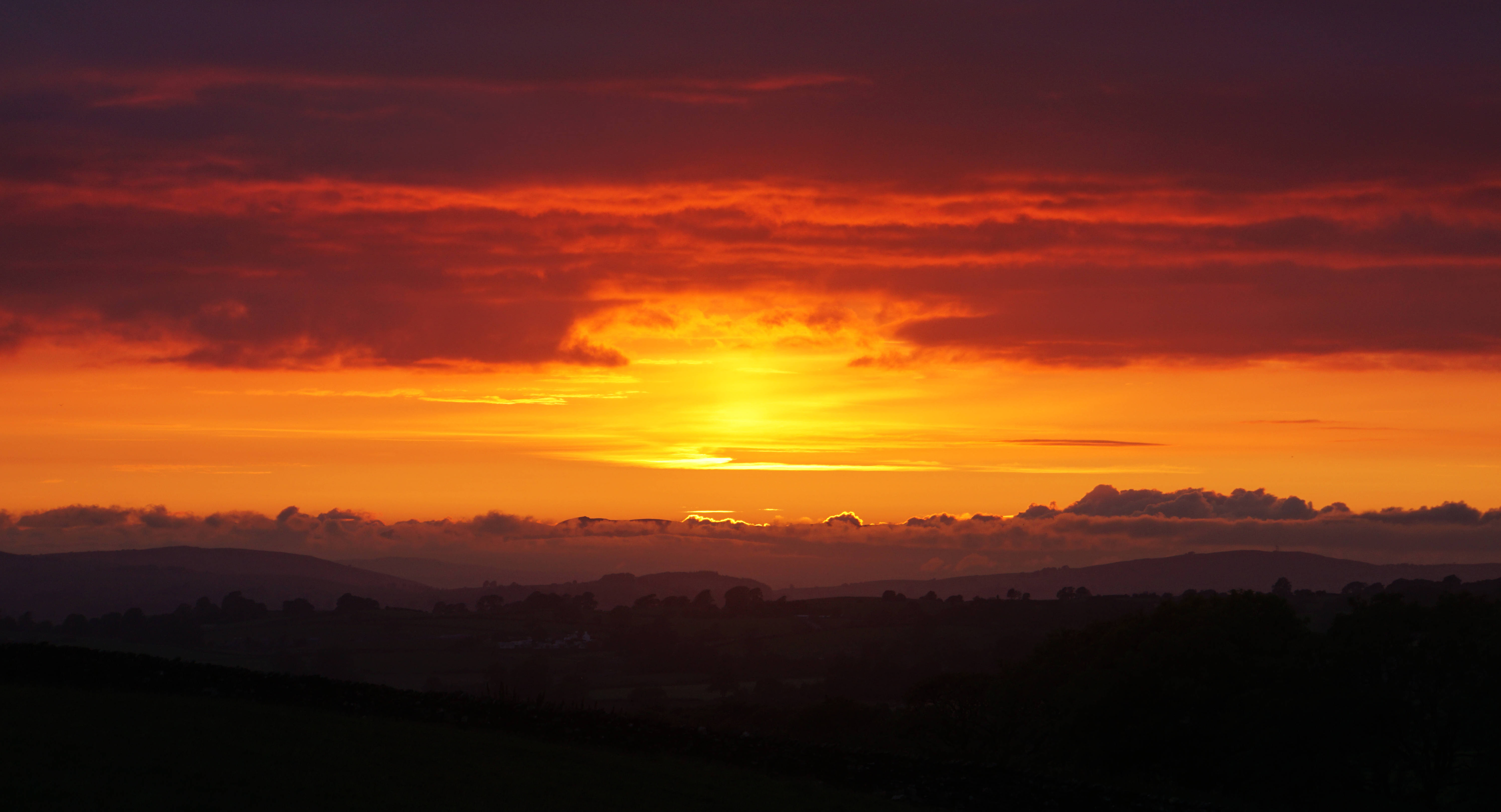 sunset, sky, orange, 5K Desktop Wallpaper