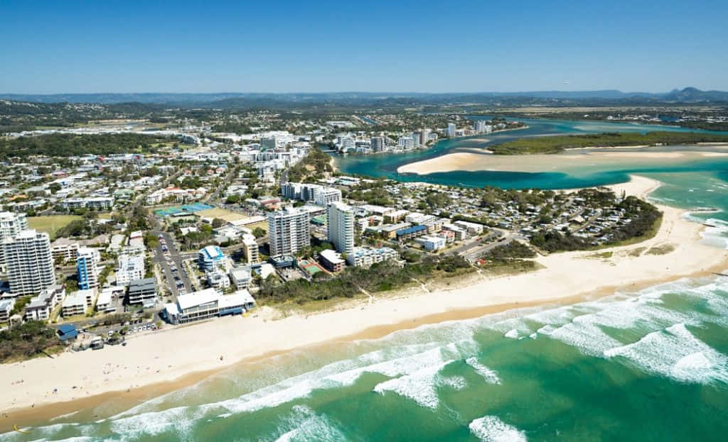 Sunshine Coast, turquoise waters, golden beaches, SD Desktop Wallpaper