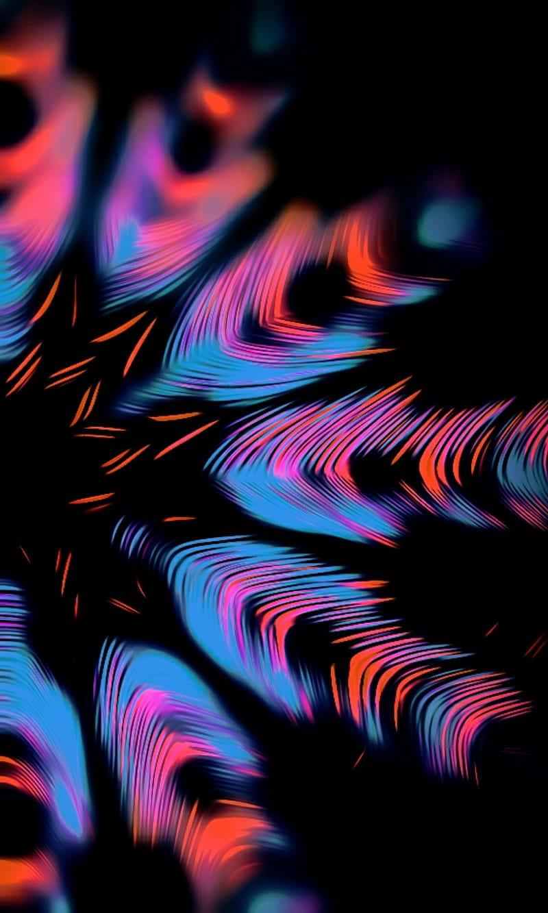 Super Amoled Display, neon blue, pink, HD Phone Wallpaper