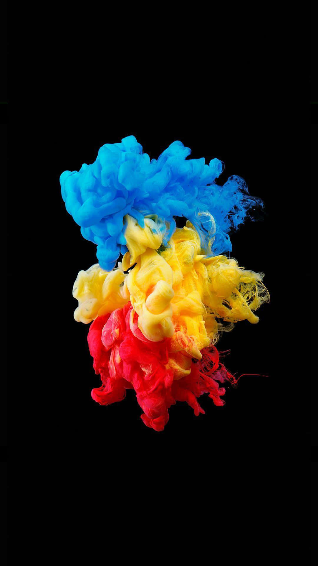 Super Amoled Display, vibrant blue, yellow, Full HD Phone Wallpaper