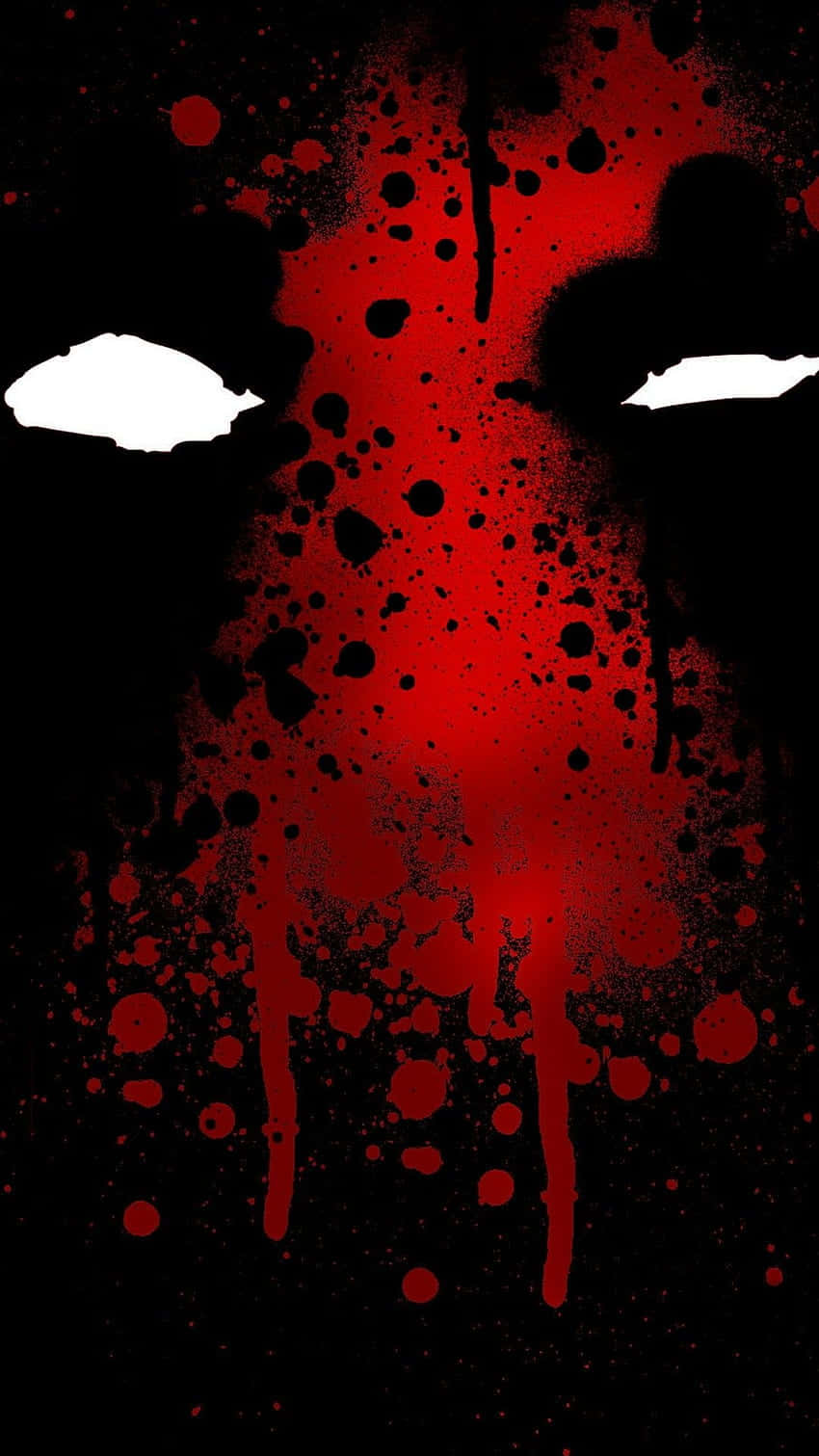 Super AMOLED Display, glowing white eyes, red splatter, HD Phone Wallpaper