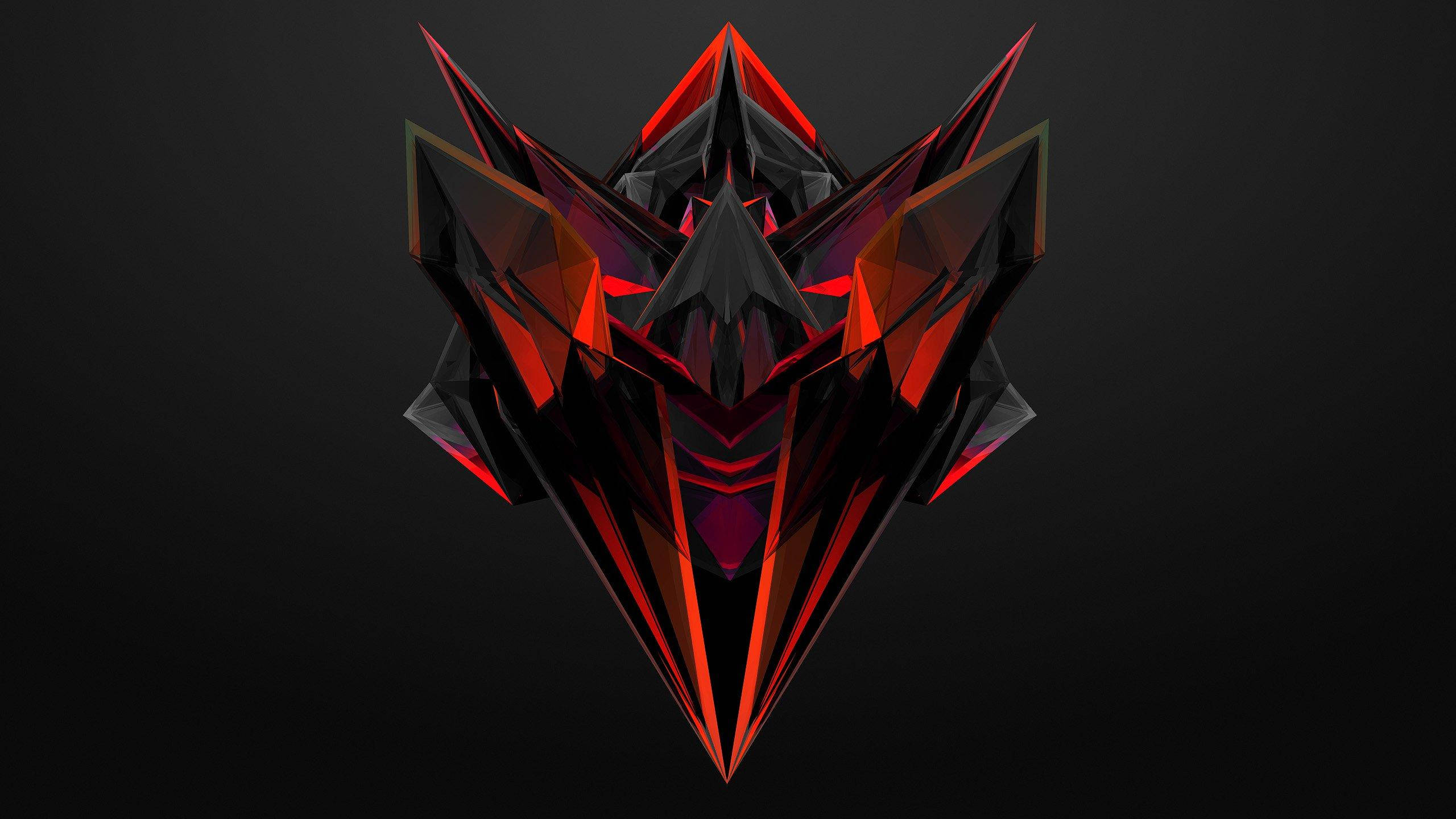 Super Amoled, mecha, glowing red edges, 2K Desktop Wallpaper