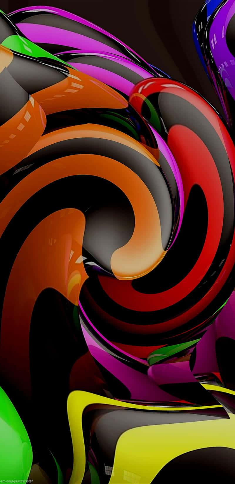 Super Amoled, glossy, colorful swirl, HD Phone Wallpaper