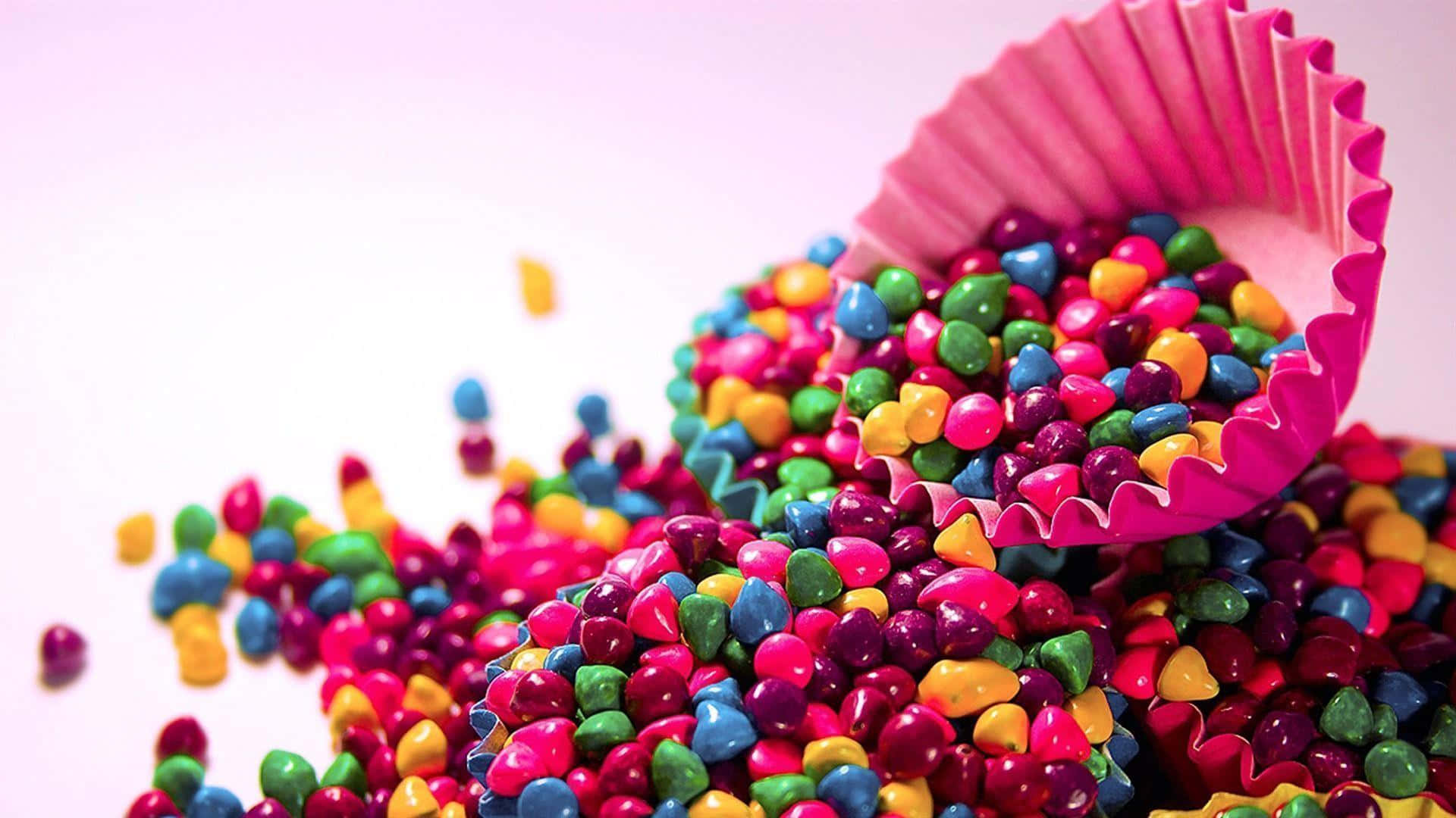 Super Cool, 1920 x 1080, rainbow candy hearts, Full HD Desktop Wallpaper