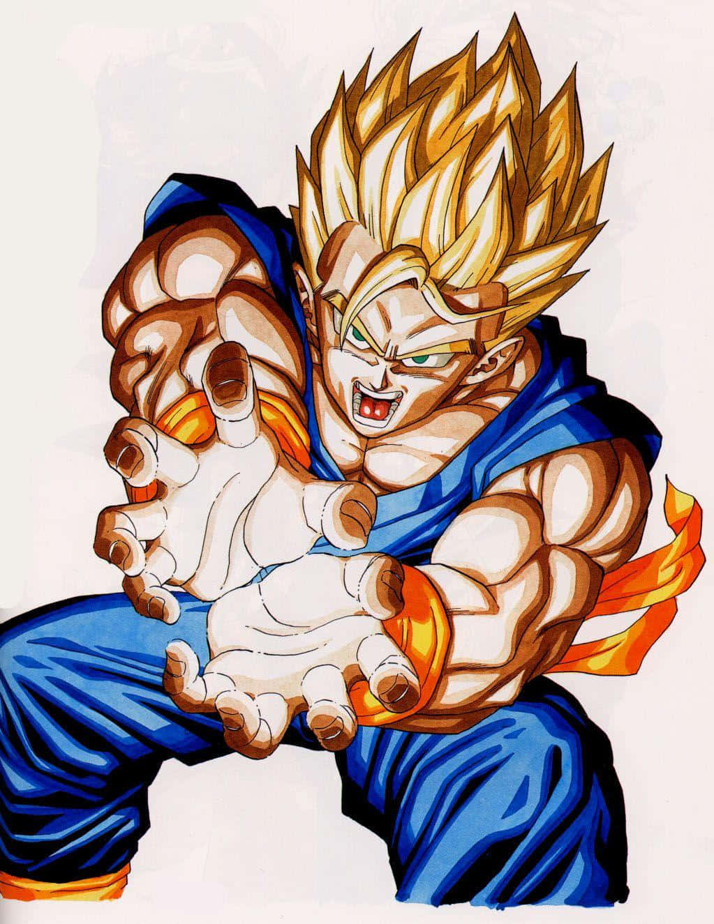 Super Dragon Ball, anime warrior, spiky golden hair, HD Phone Wallpaper