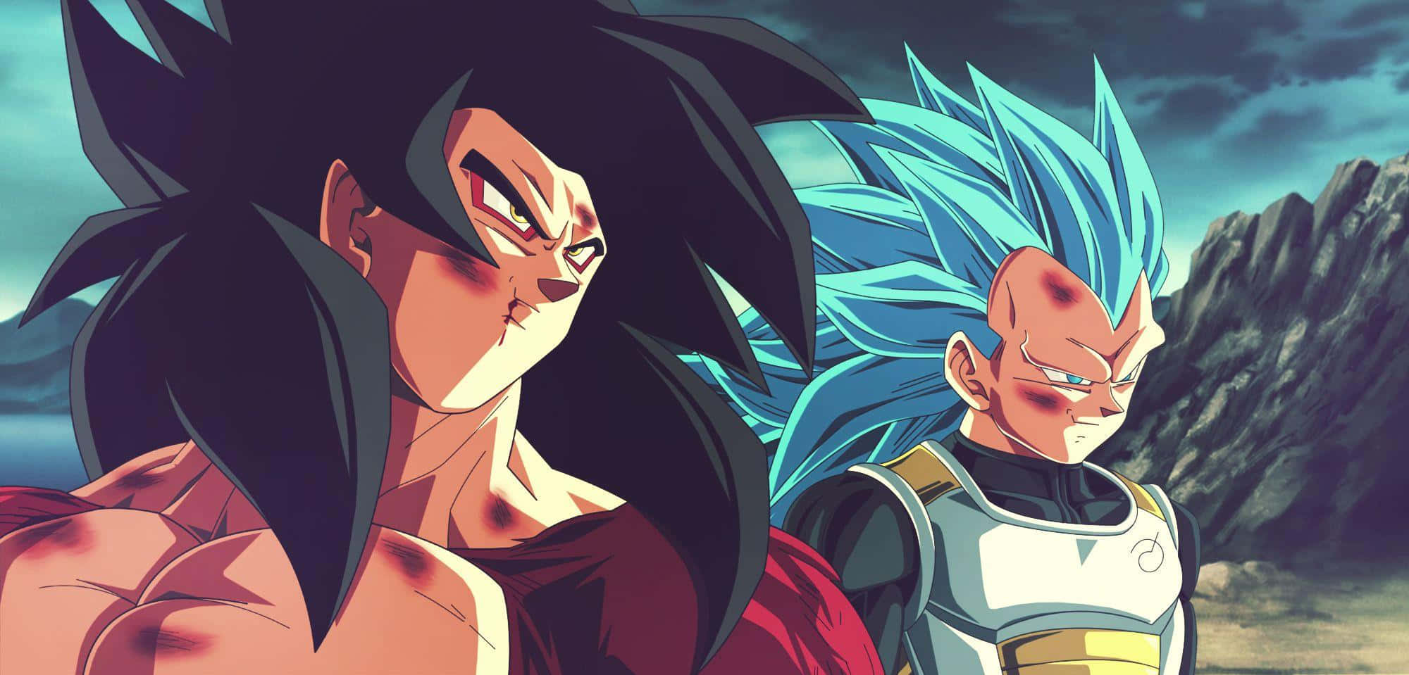 Super Dragon Ball, anime warriors, spiky hair, Full HD Desktop Wallpaper