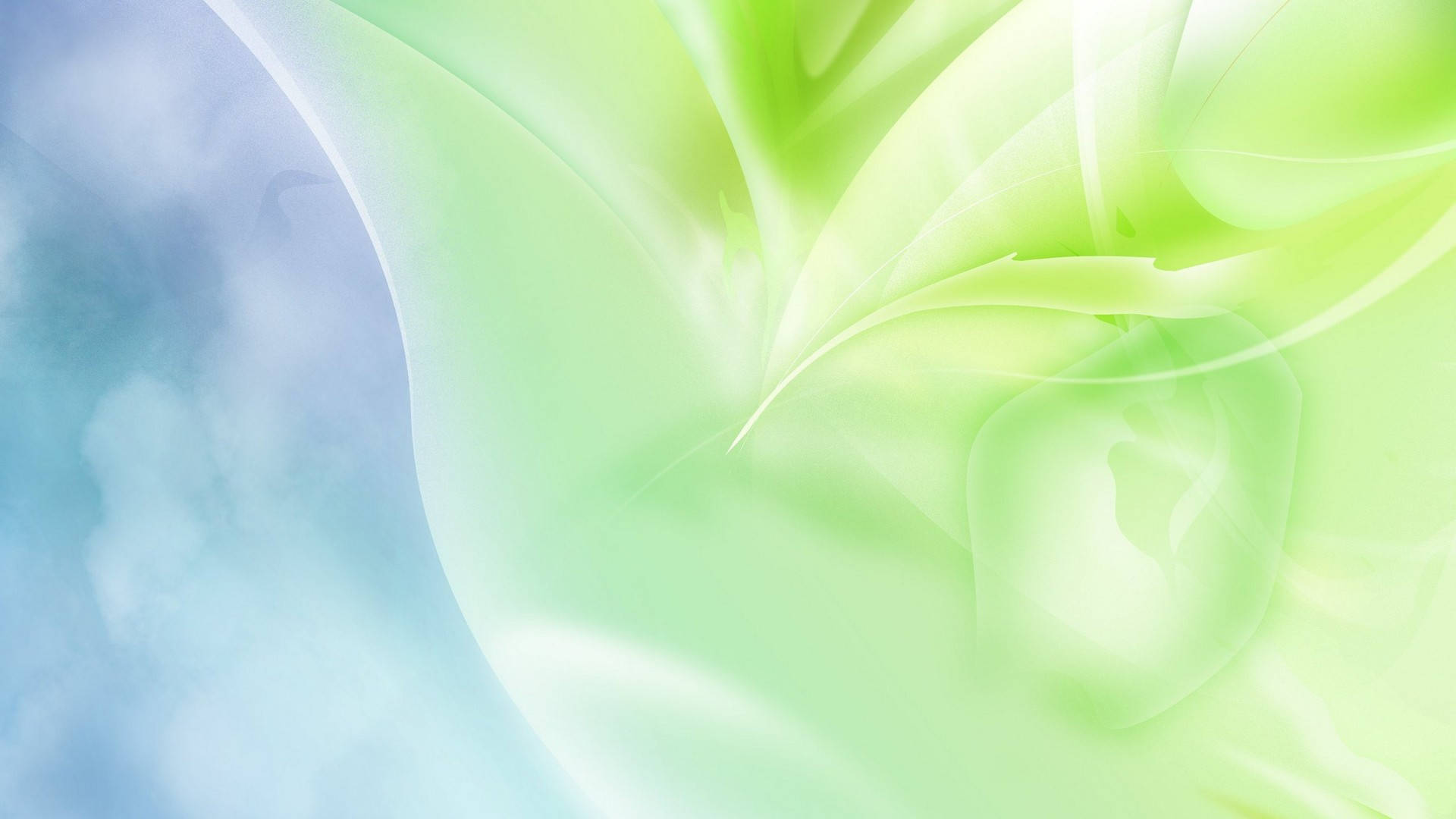 mint green, sky blue, abstract digital artwork, Full HD Desktop Wallpaper