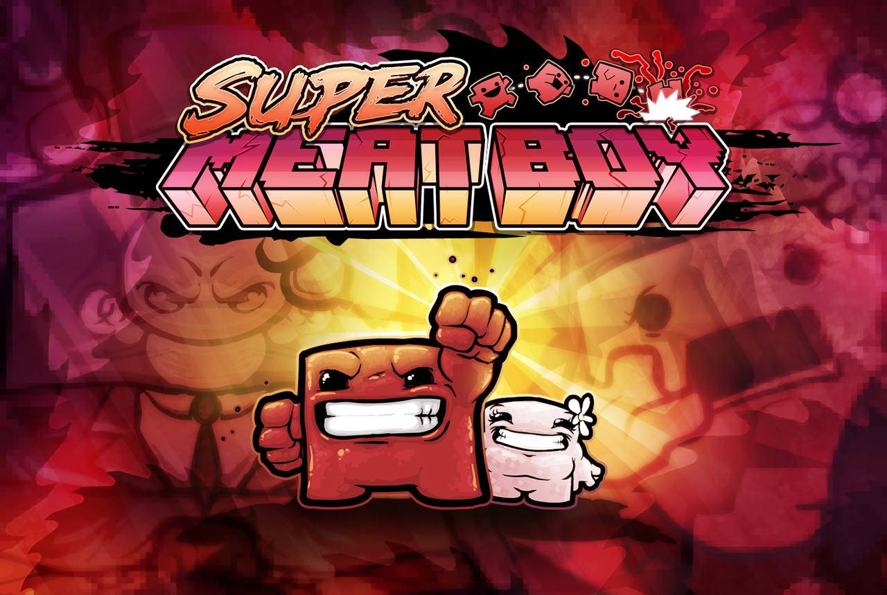 Super Meat Boy, girlfriend, graffiti style, HD Desktop Wallpaper