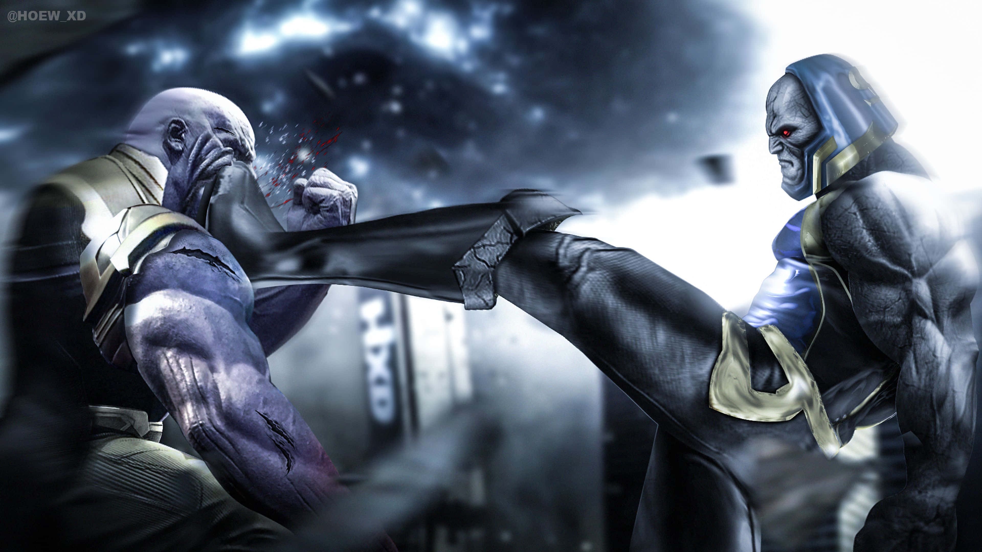 Super Villain, hero, muscular dark-skinned warrior, 4K Desktop Wallpaper