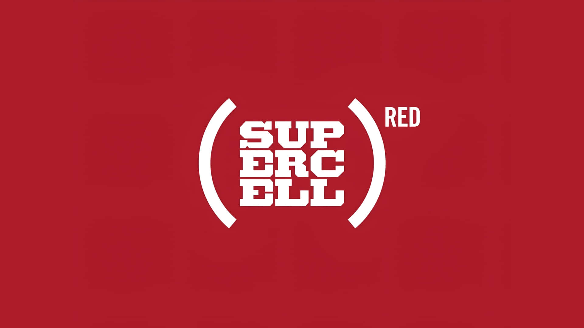 Supercell Logo, red background, white text, Full HD Desktop Wallpaper
