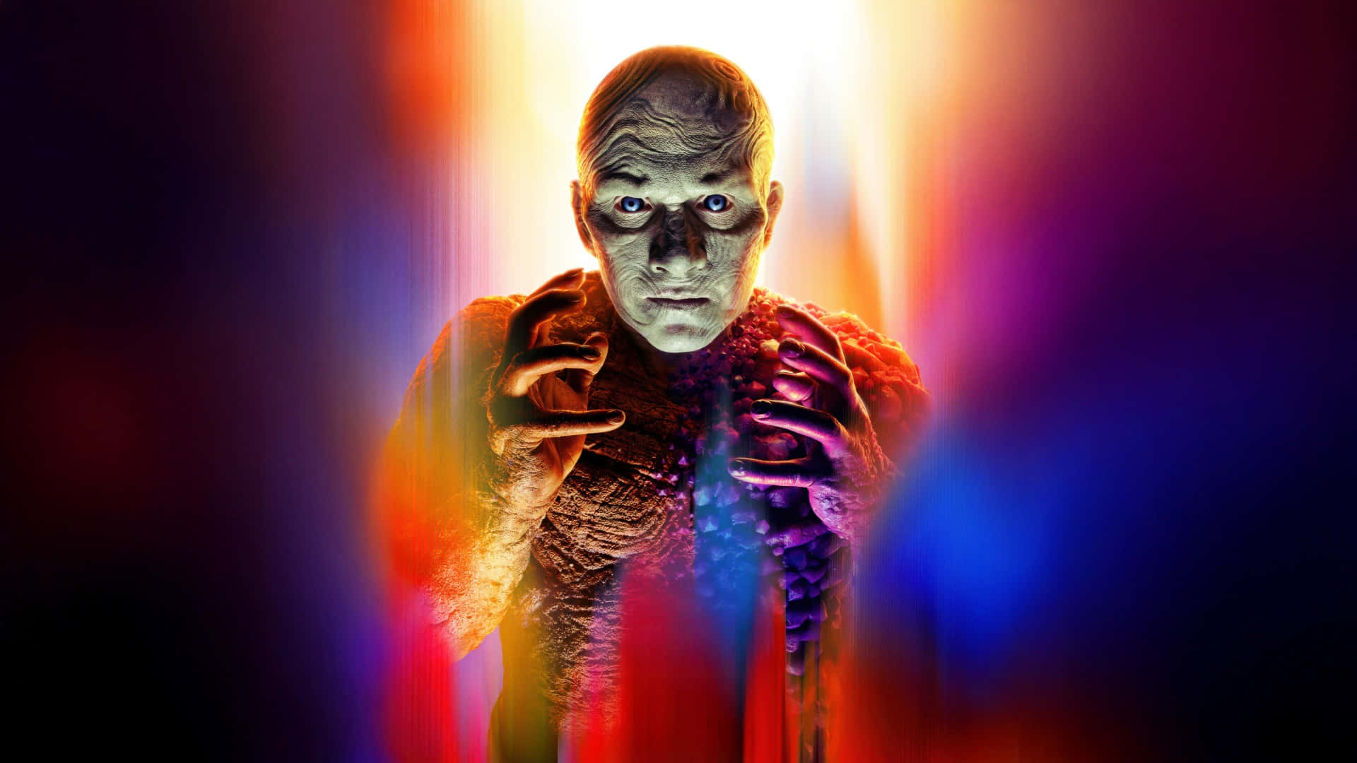 Superman 2025, dark transformation, glowing blue eyes, Full HD Desktop Wallpaper