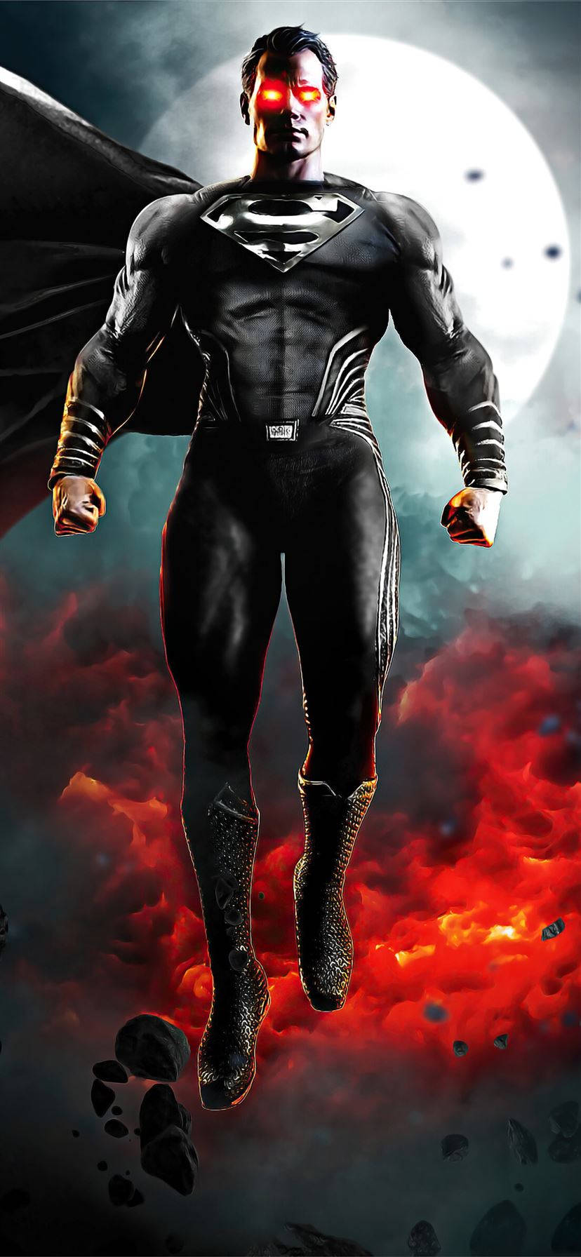 Dark Superman, superhero, iPhone, HD Phone Wallpaper