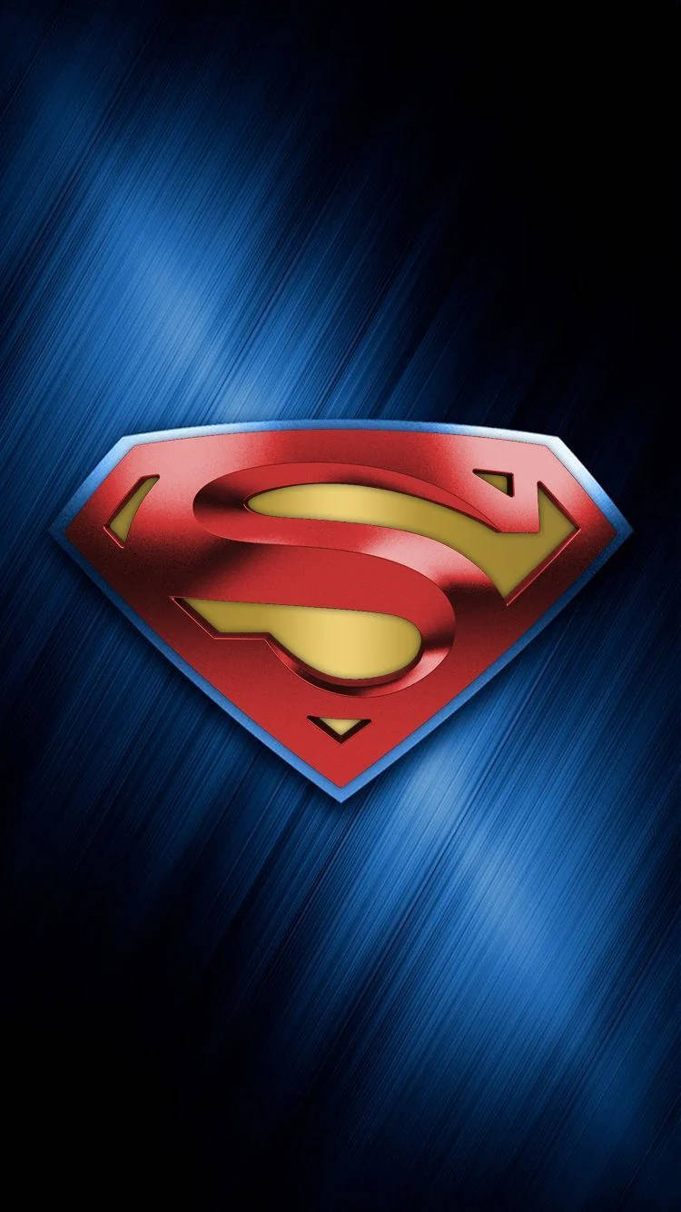 Superman, Superman logo, red and gold, HD Phone Wallpaper