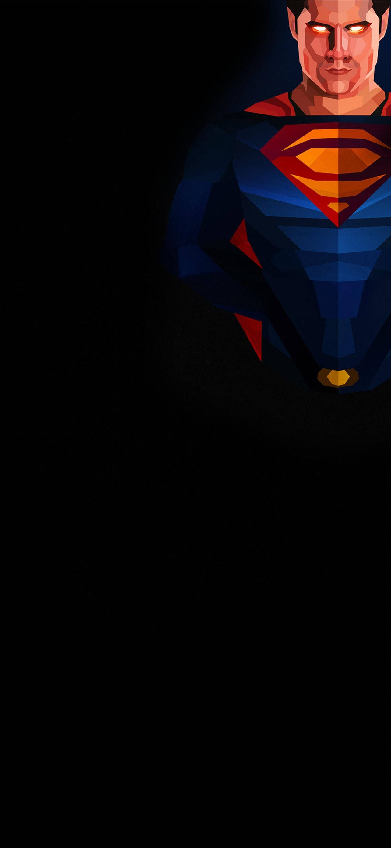 Superman, iPhone, geometrical art, 2K Phone Wallpaper