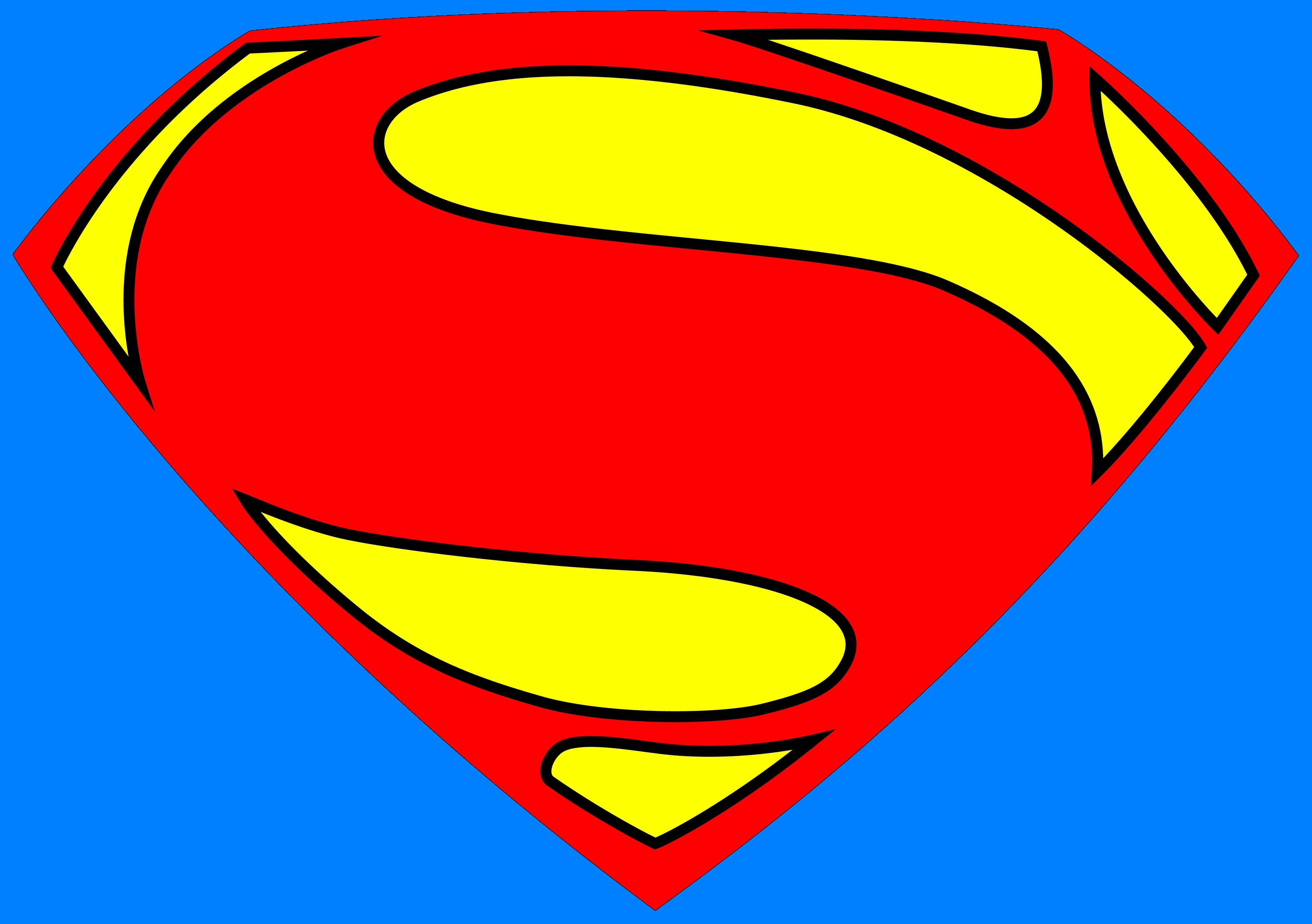 Superman Logo, red, yellow, 4K Desktop Wallpaper
