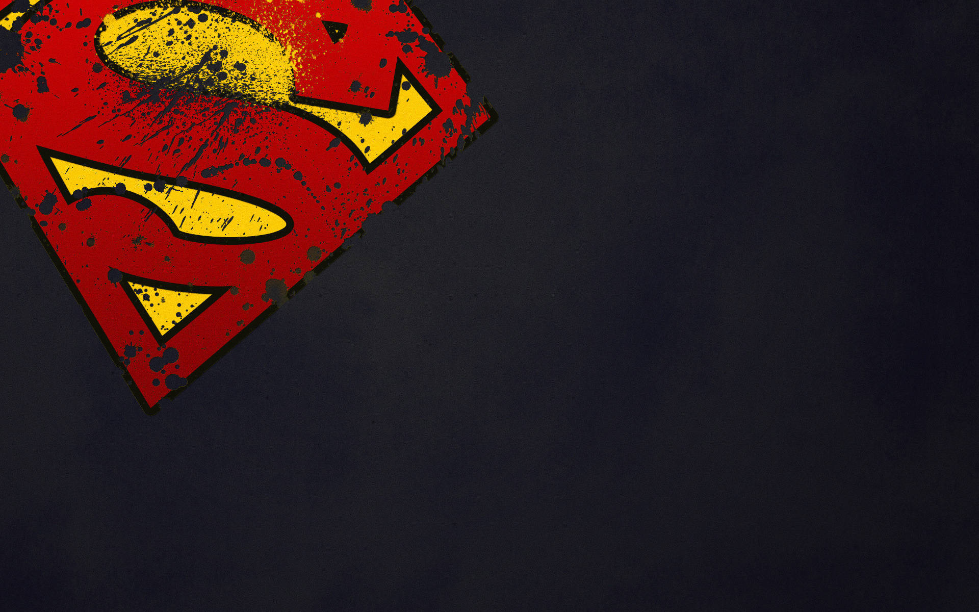 Superman Logo, red, yellow, Full HD Desktop Wallpaper