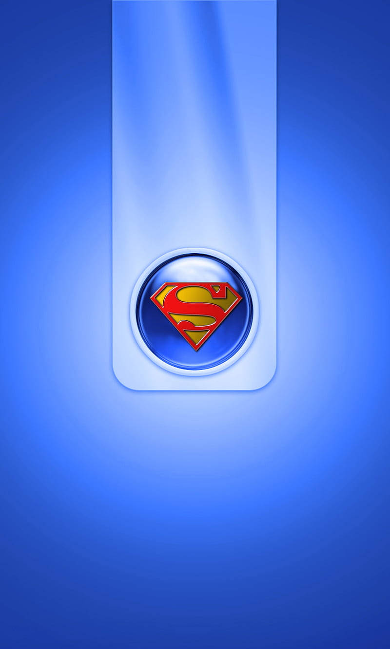 Superman Symbol, iPhone, blue, HD Phone Wallpaper