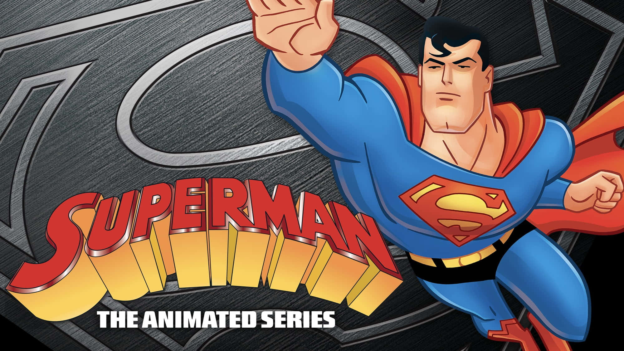 Superman The Animated Series, Superman, blue and red suit, Full HD Desktop Wallpaper