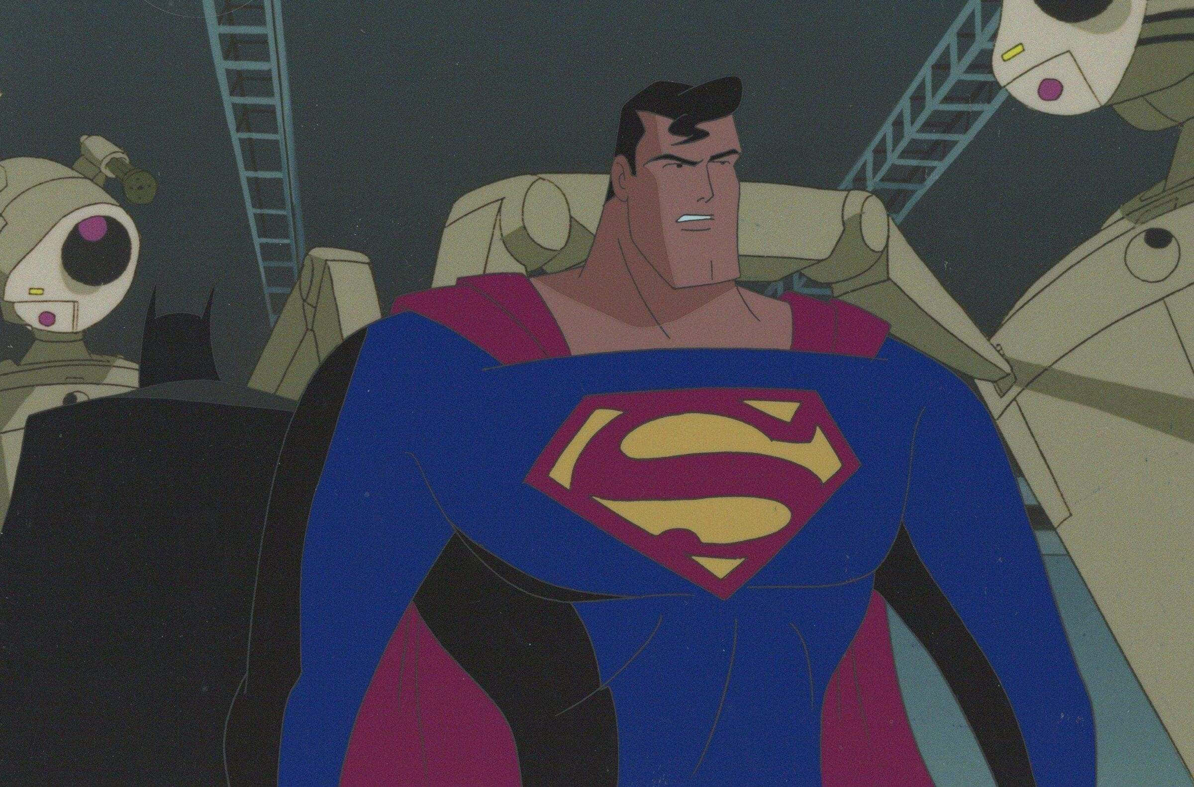 Superman, Superman: The Animated Series, blue and red suit, Full HD Desktop Wallpaper