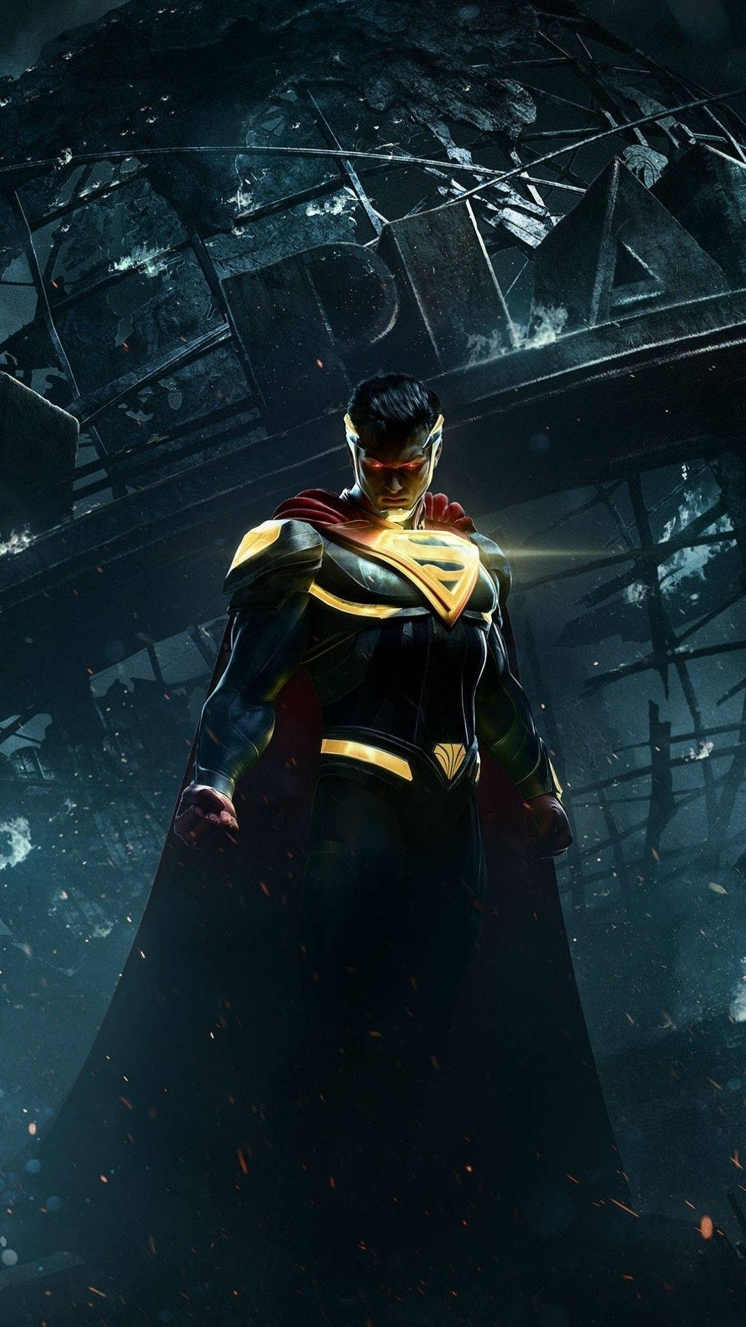 iPhone, gaming, glowing Superman, Full HD Phone Wallpaper